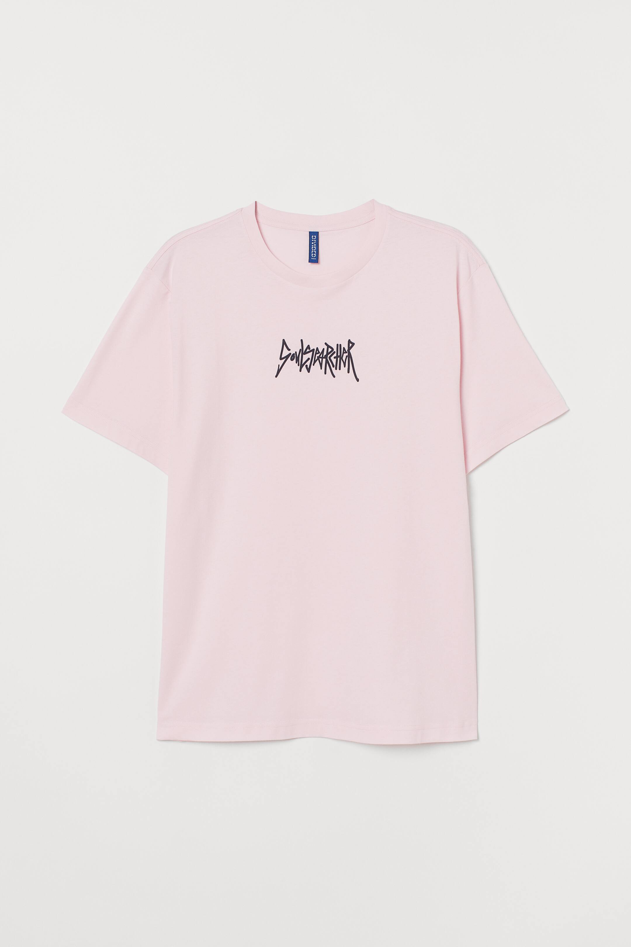 Nagyobb kép megtekintése: Mintás póló Regular Fit - Világos rózsaszín/Soulsearcher - FÉRFI | H&M HU 1