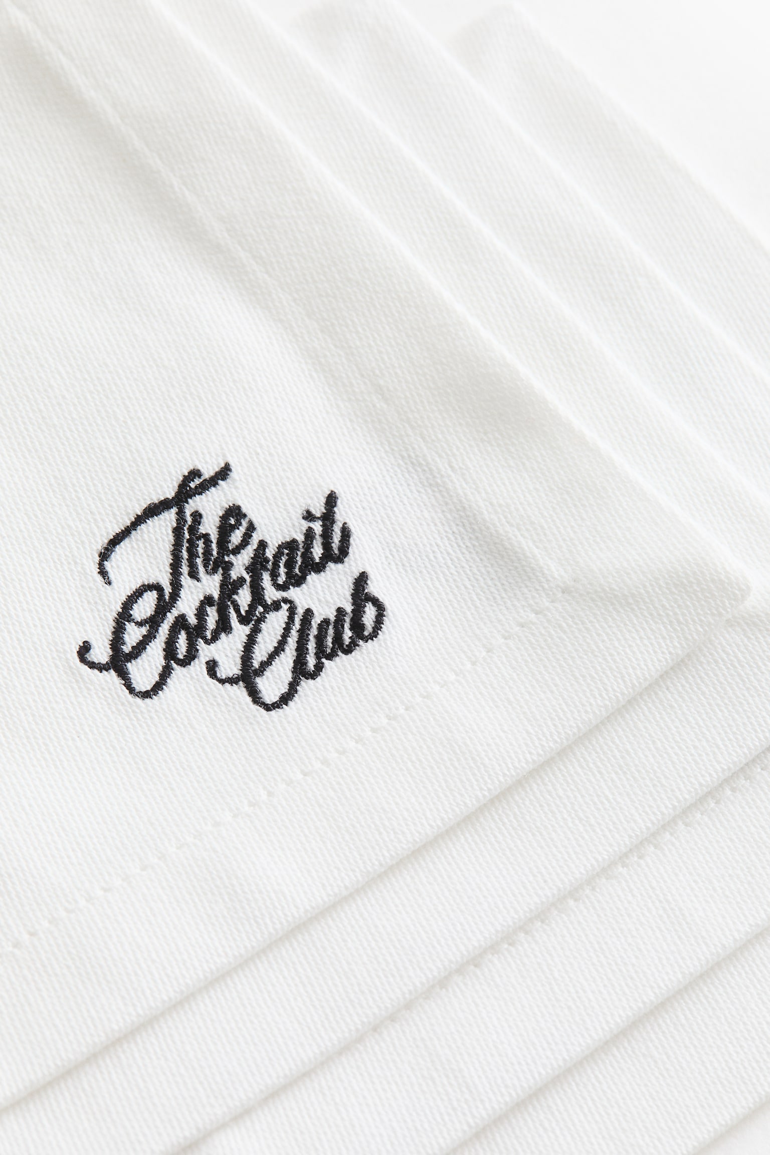 Pack de 4 posavasos bordados - Blanco - 5