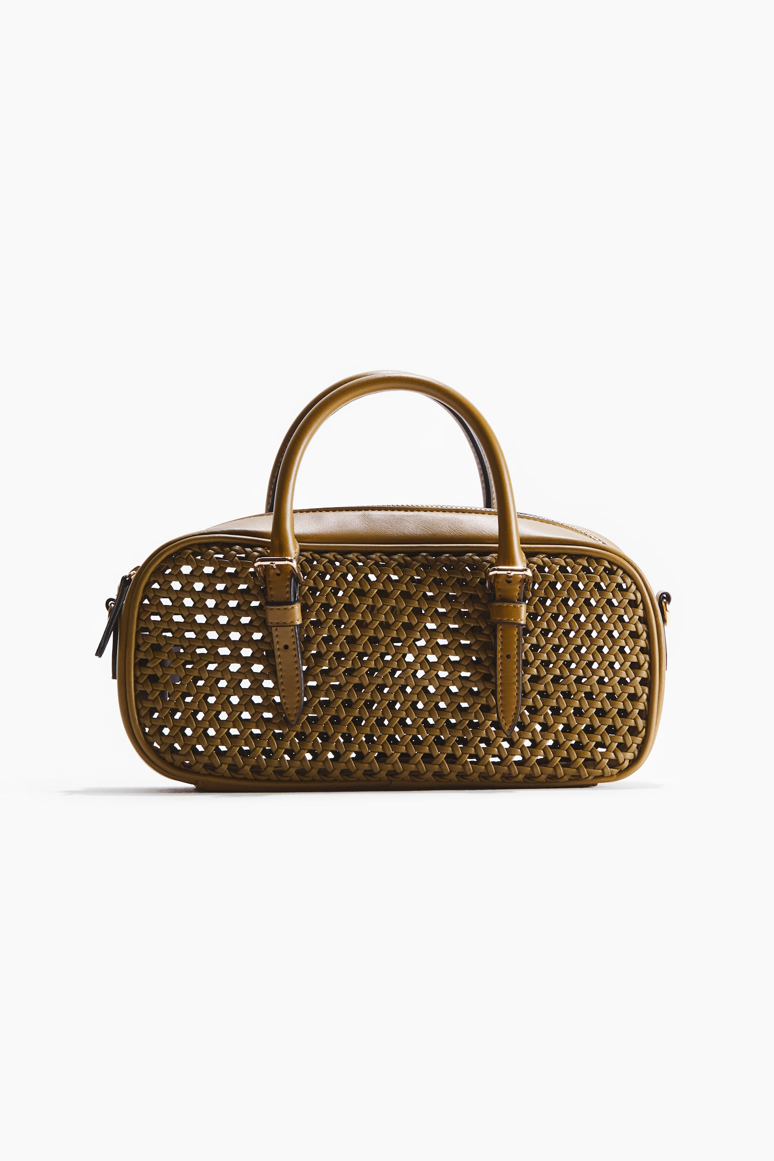 Crossbody bag - Olive green/Dark brown - 2