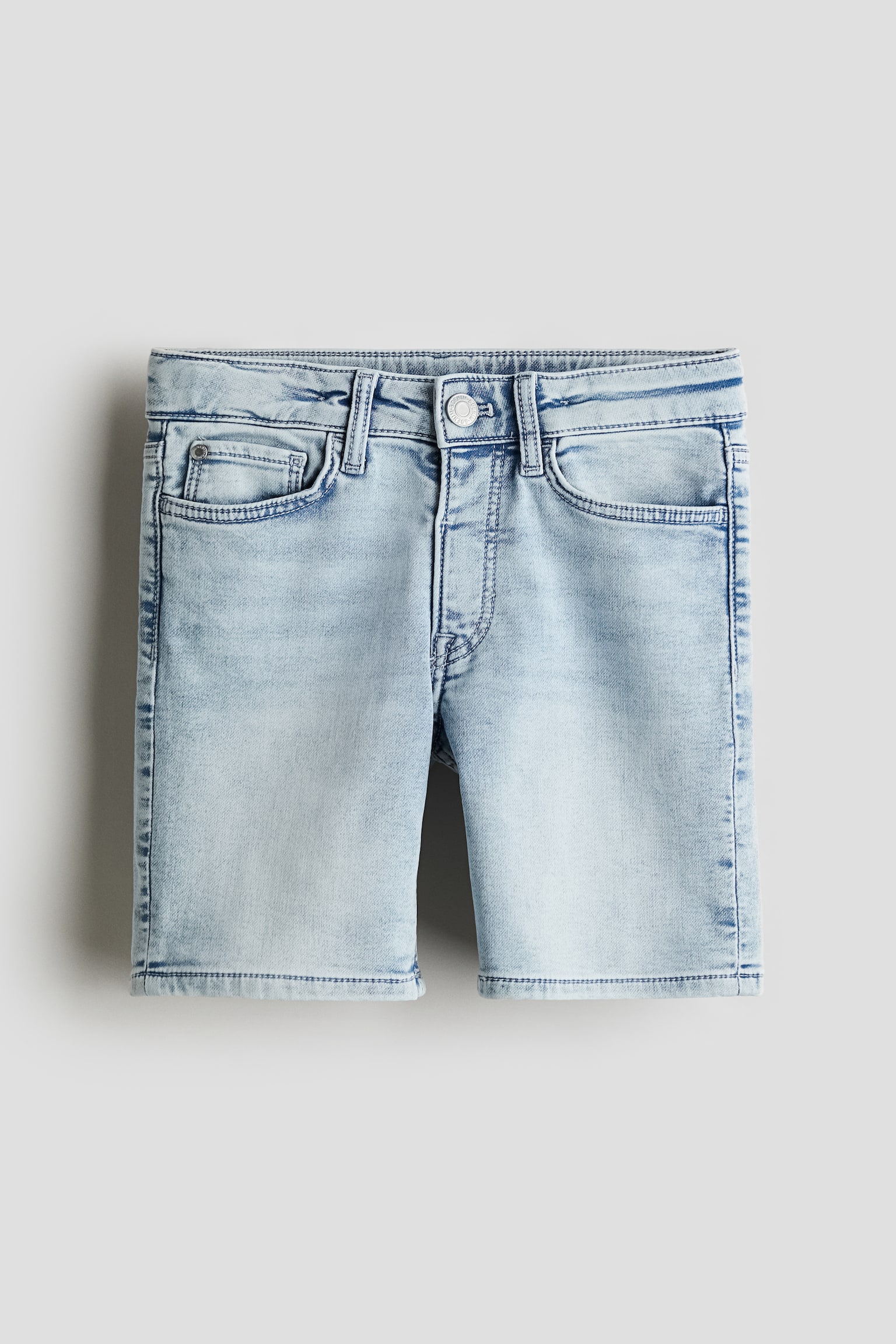 Super Soft Denim Shorts - Light denim blue/Light denim grey - 1