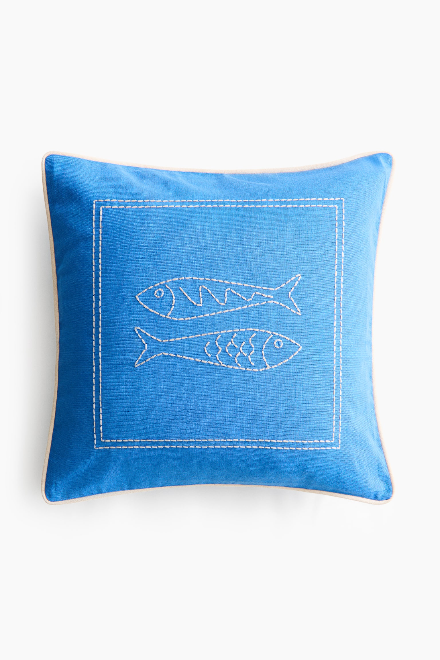 Embroidery-motif cushion cover - 1