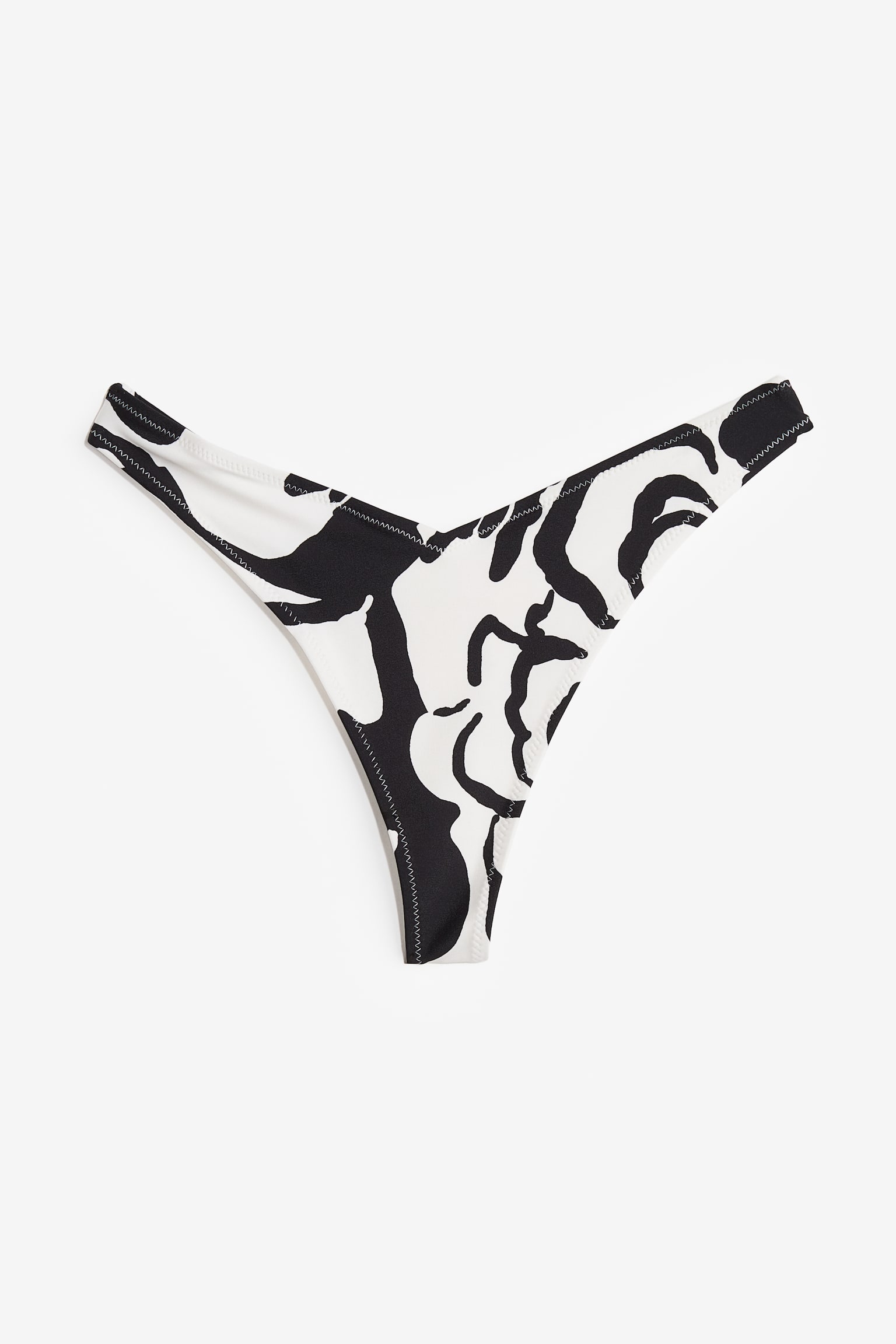 G-string Bikini Bottoms - Black/White pattern/White/Black/Brown/Light yellow - 2