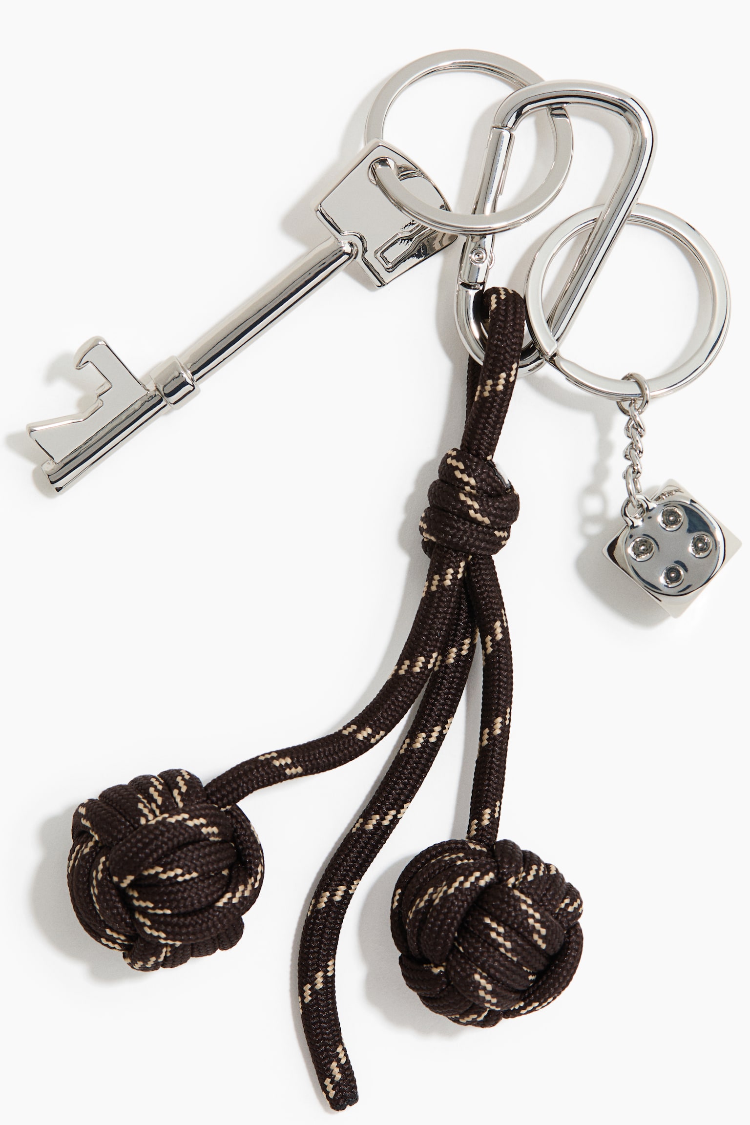 Charm para bolso - Café/Plateado - 3