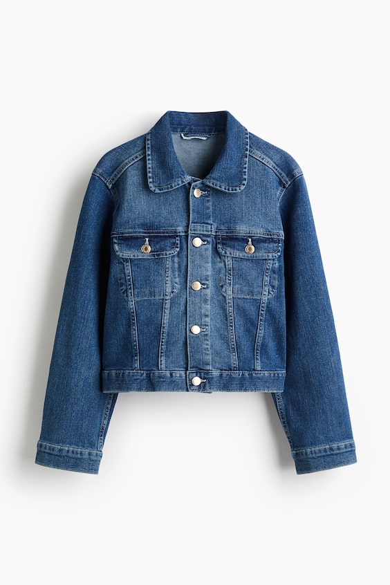 Женские куртки H&M Short Denim Jacket