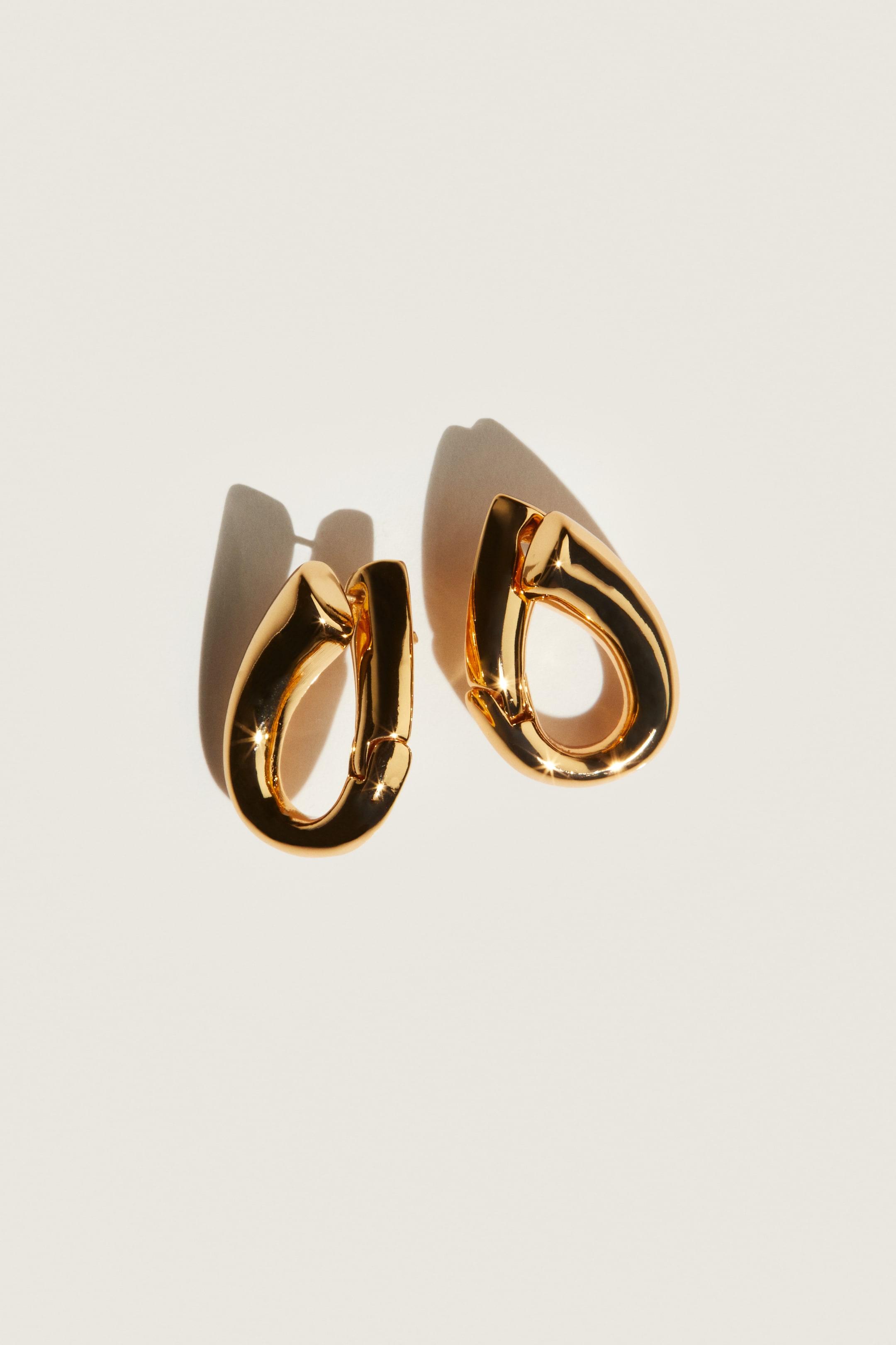 Gold-Plated Hoop Earrings