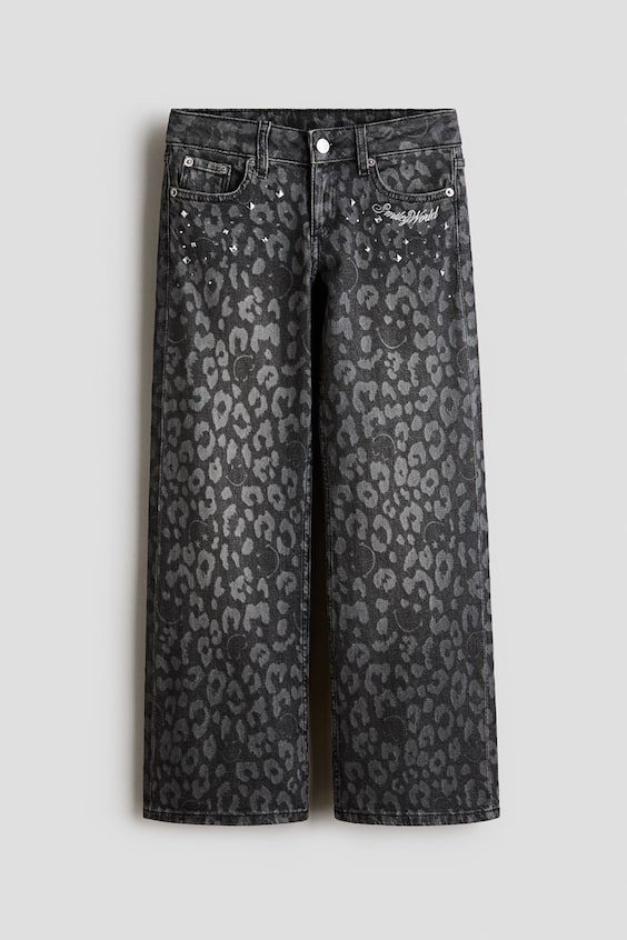 Детские джинсы H&M Wide-Leg Low Jeans