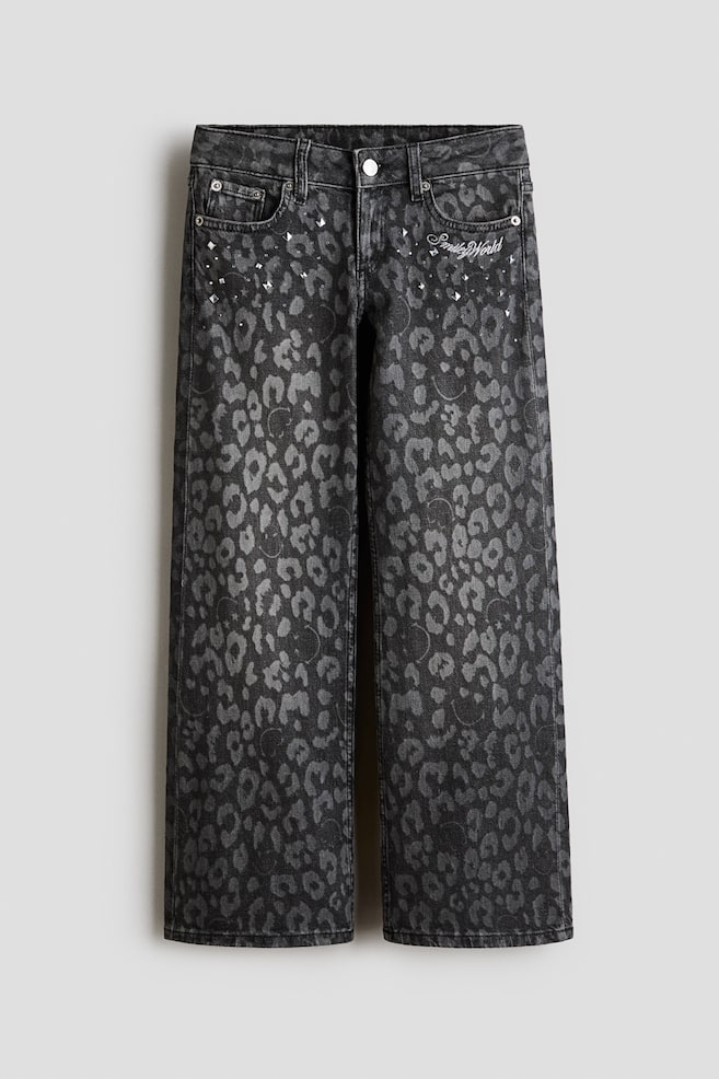 Wide Leg Low Jeans - Denim grey/SmileyWorld® - 1