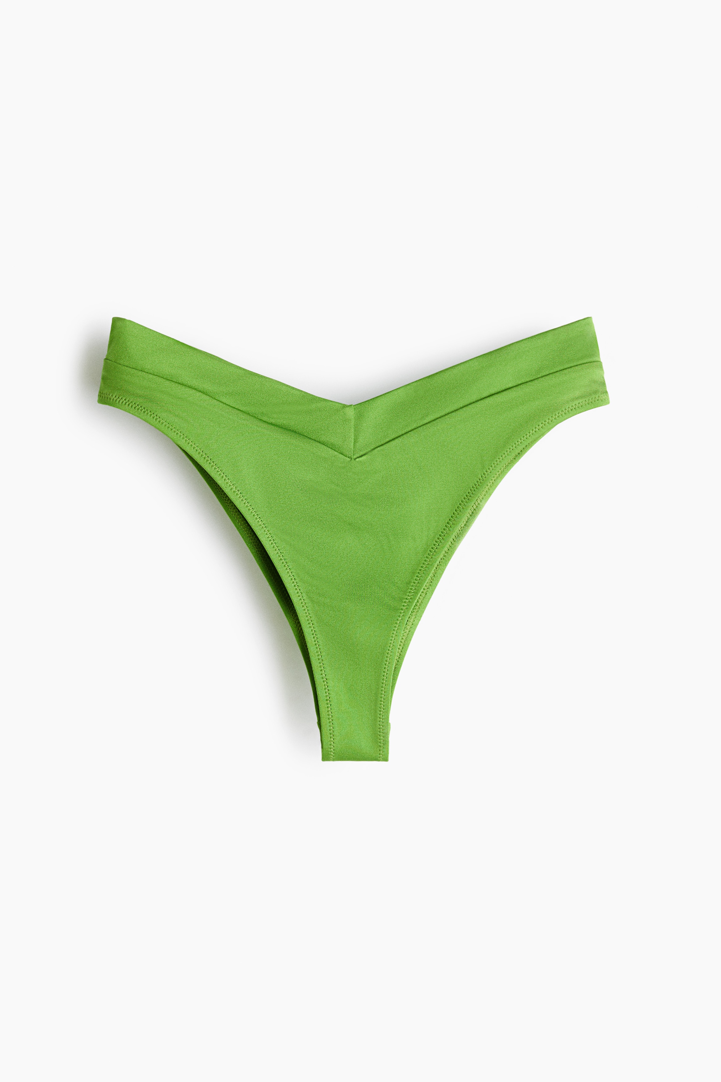 Bas de maillot échancré - Vert vif/Noir/Brun foncé