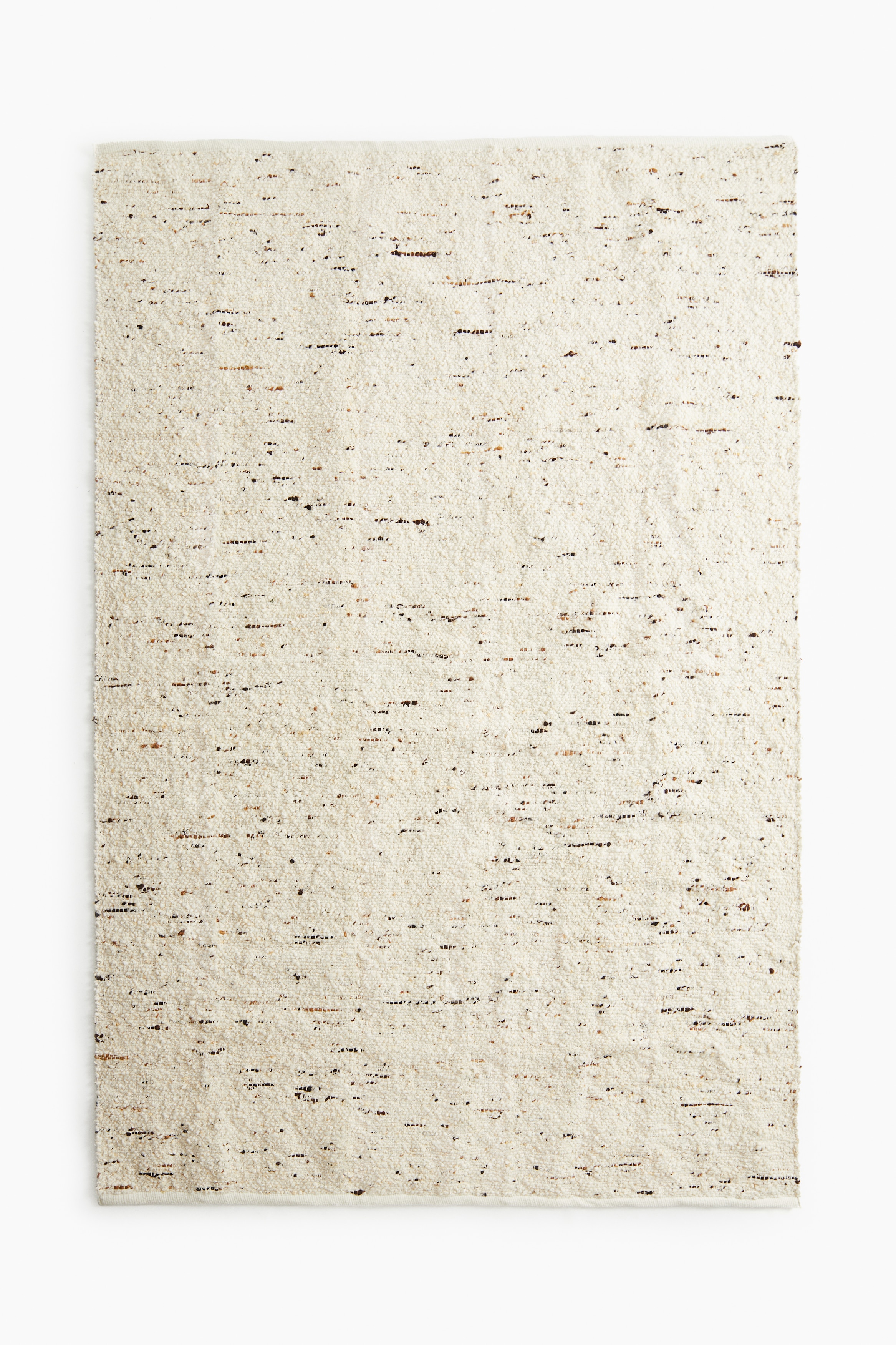 Large wool-blend rug - Natural white