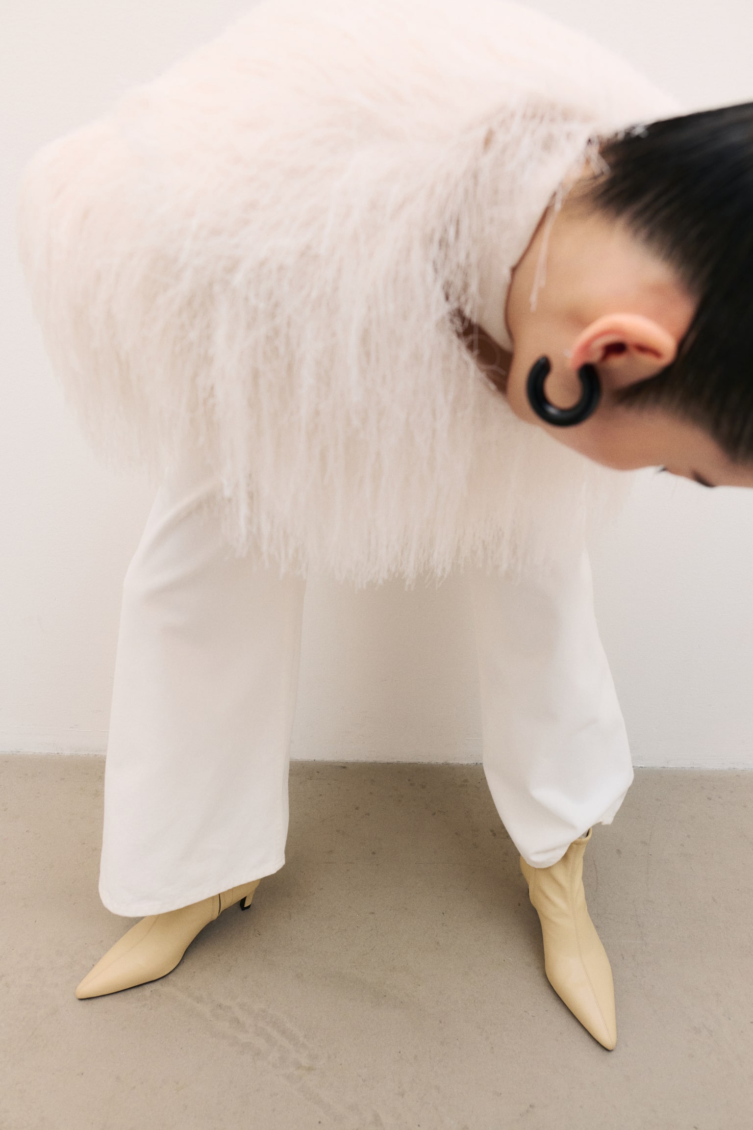 Heeled sock boots - Light beige/Dark brown/Brown/Dark brown/Black - 4