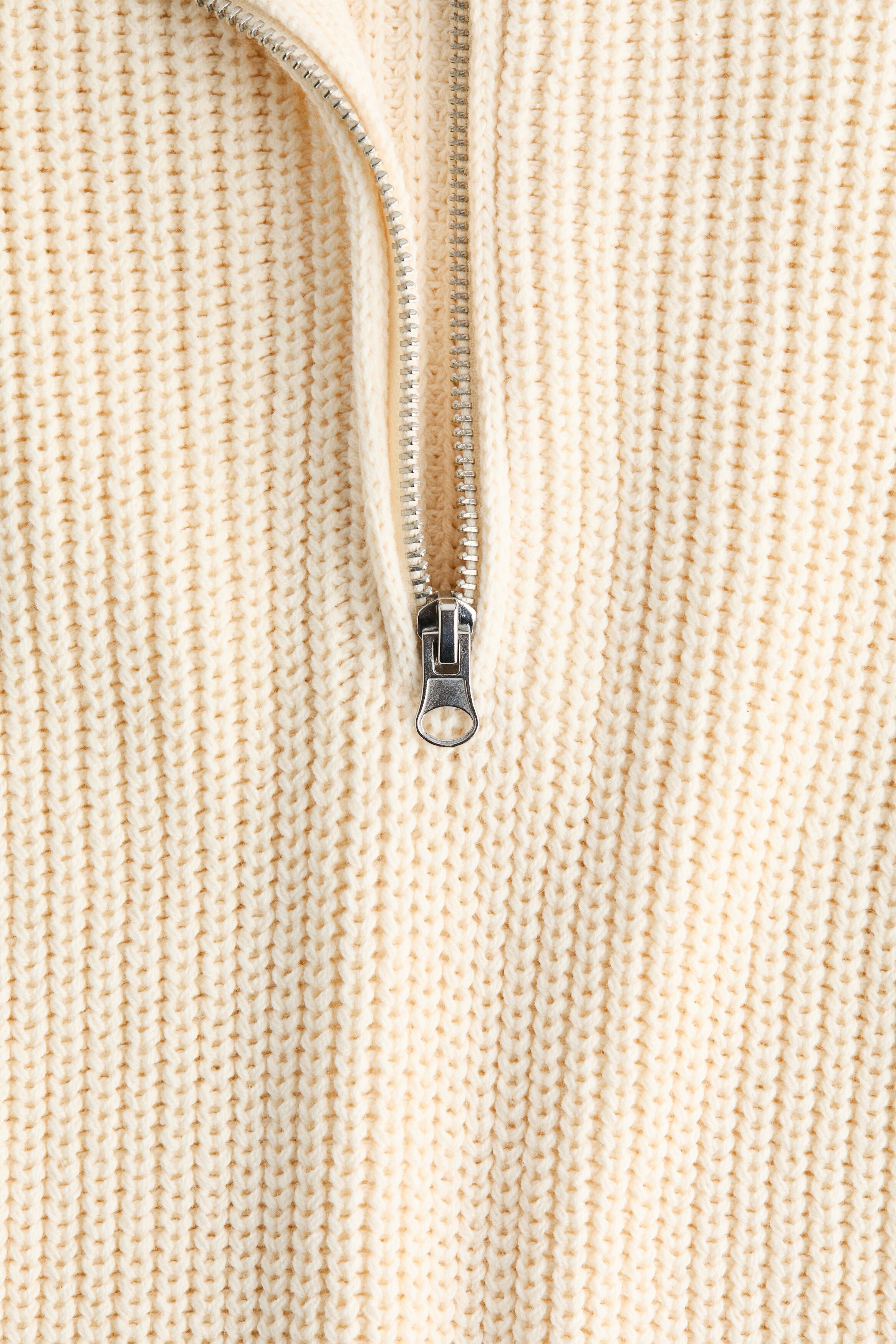 Rib-knit zip-top sweater vest