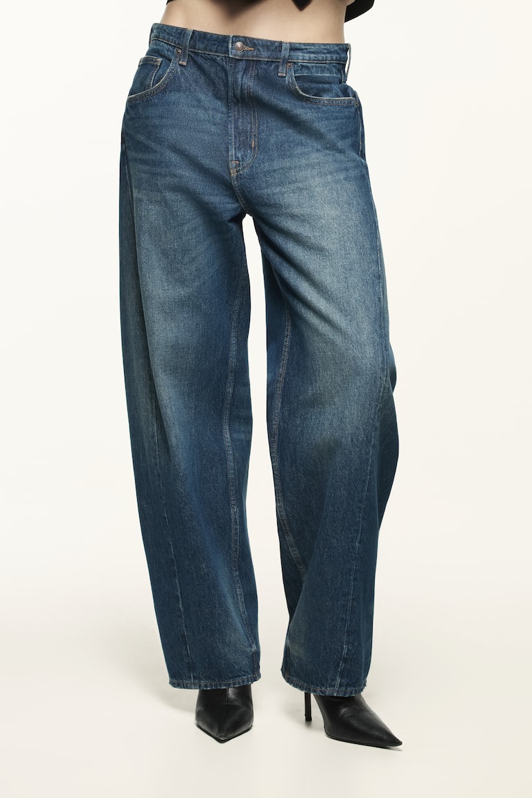 Barrel Regular Waist Jeans
