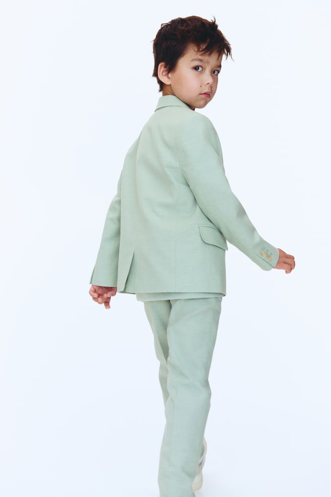 Single-breasted Jacket-Mint green - 6