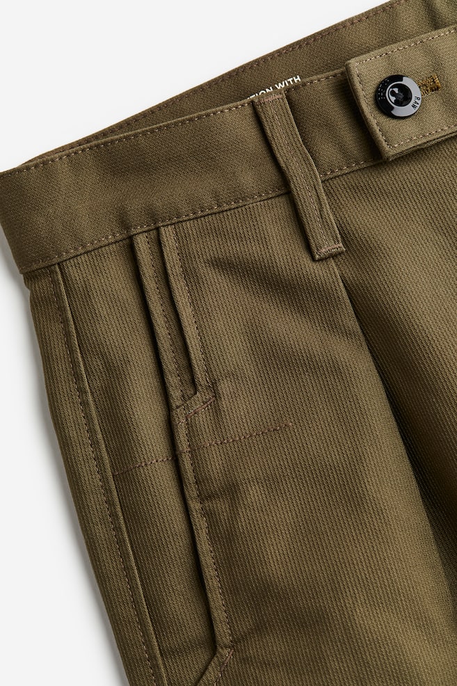 Pleated Chino Relaxed - Green - 3