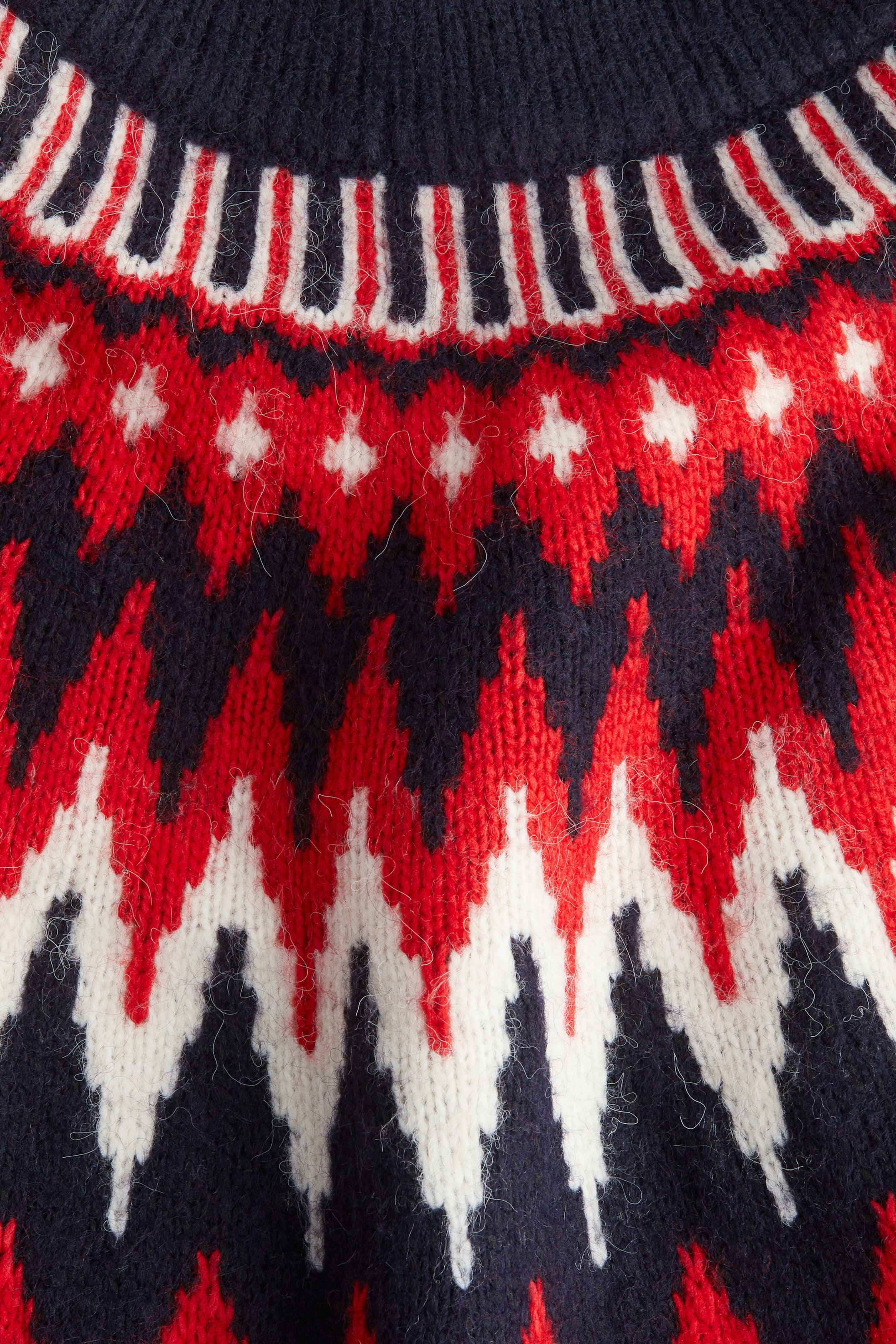 View larger image: Jacquard-knit jumper - Navy blue/Patterned - Ladies | H&M 5