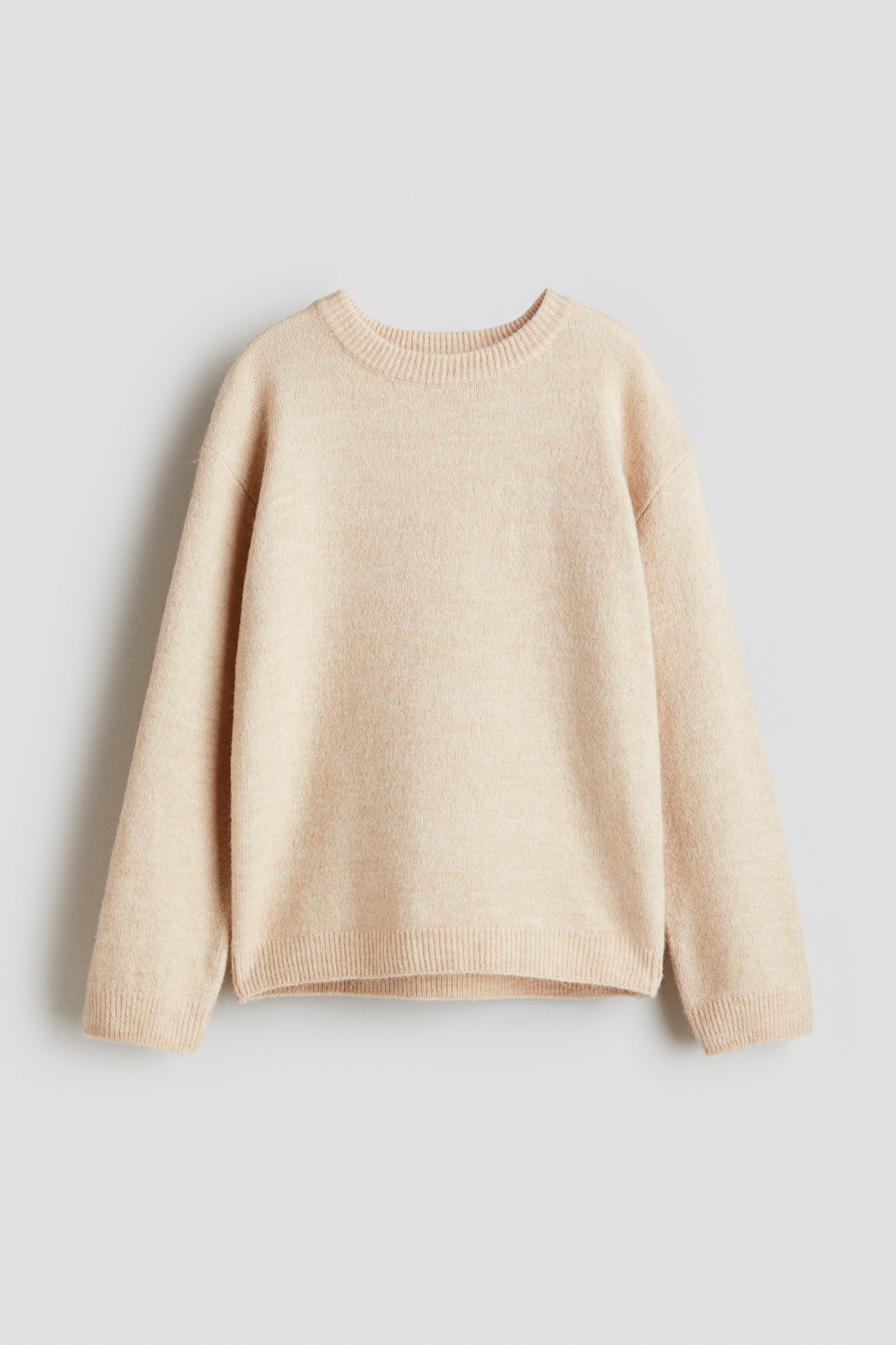 Loose Fit Sweater - Light beige/Blue/Pink melange/White/Light blue/Light gray melange/Navy blue/Team 15