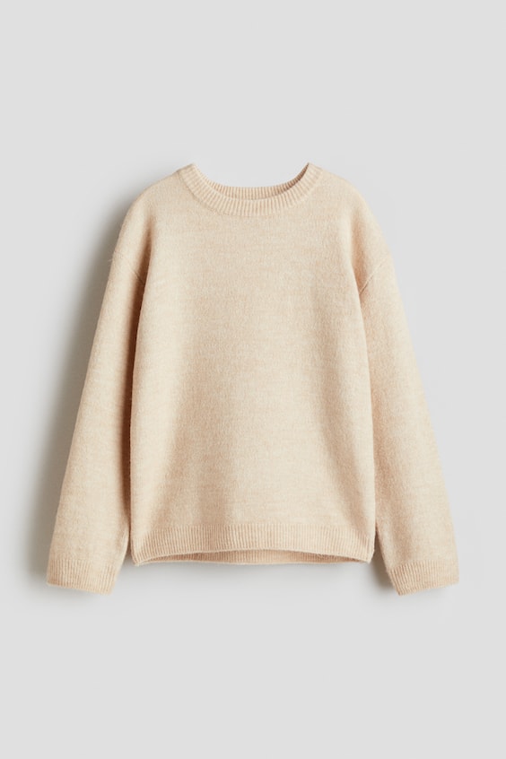 Детский свитер H&M Loose Fit, цвет: Светлый бежевый