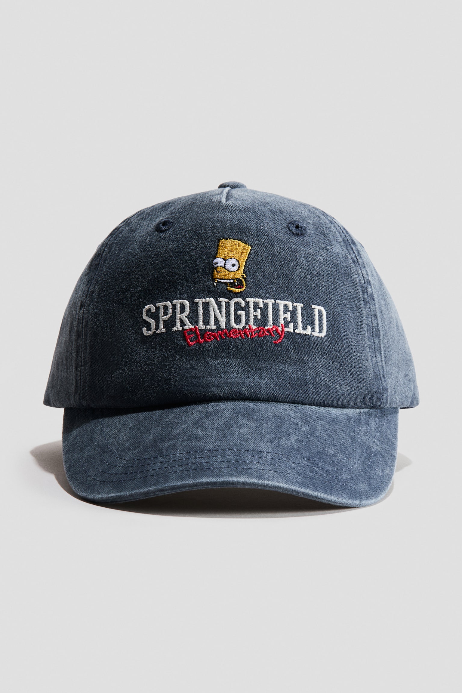 Șapcă din twill de bumbac cu motiv brodat - Albastru/Familia Simpson/Gri-închis/Godzilla