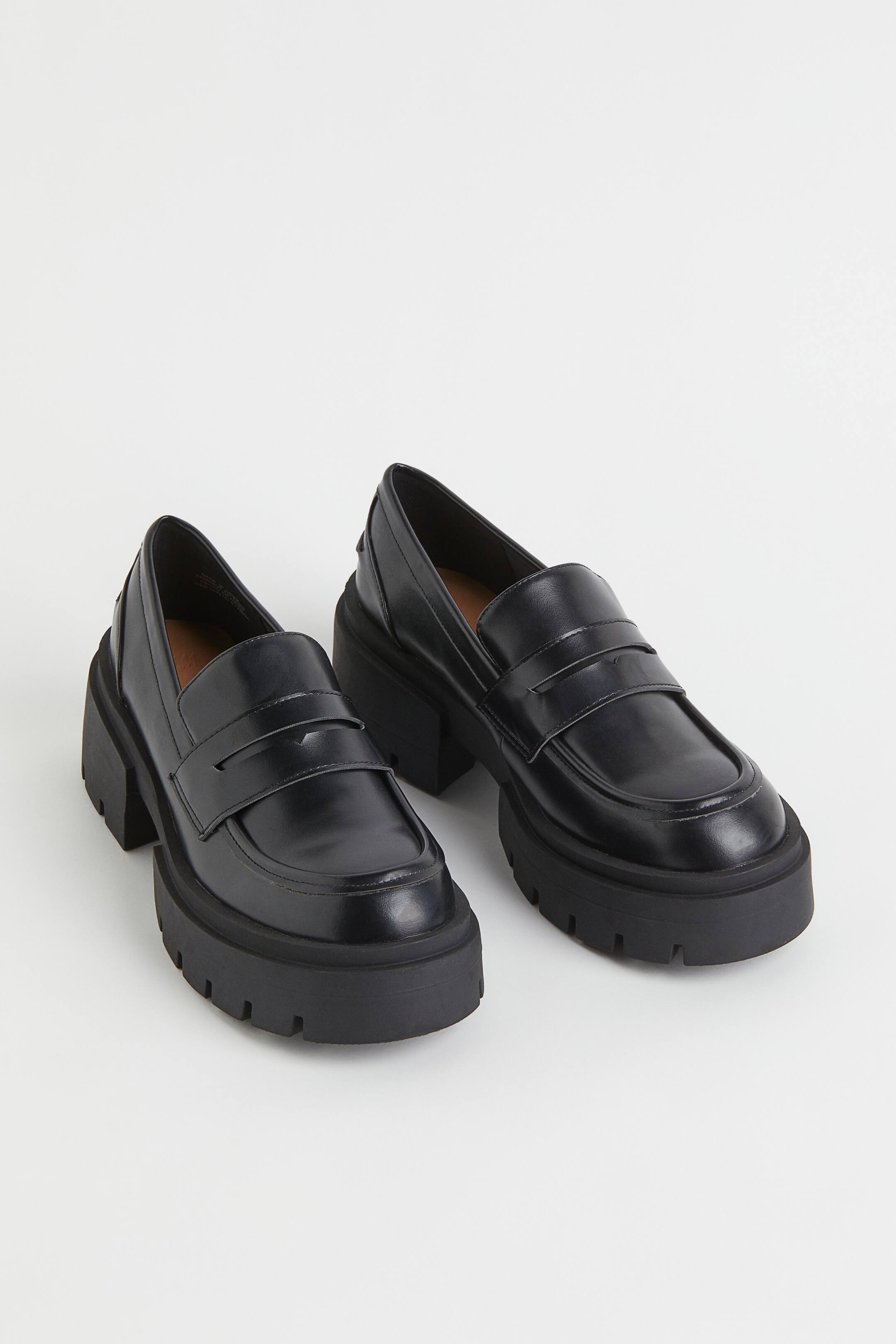 Chunky loafers - High heel - Black - Ladies | H&M GB