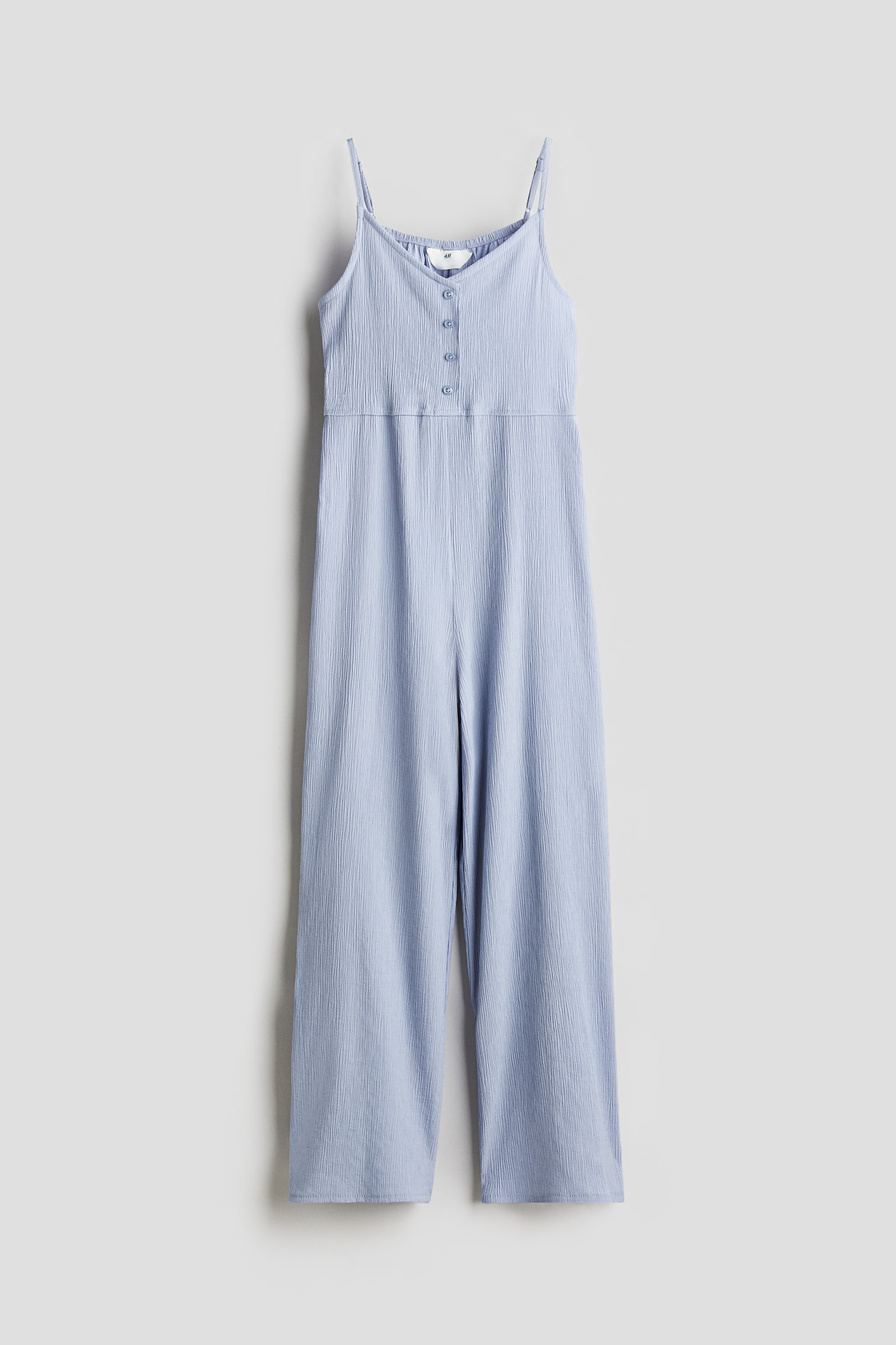 Woven jumpsuit - Light dusty blue - 1