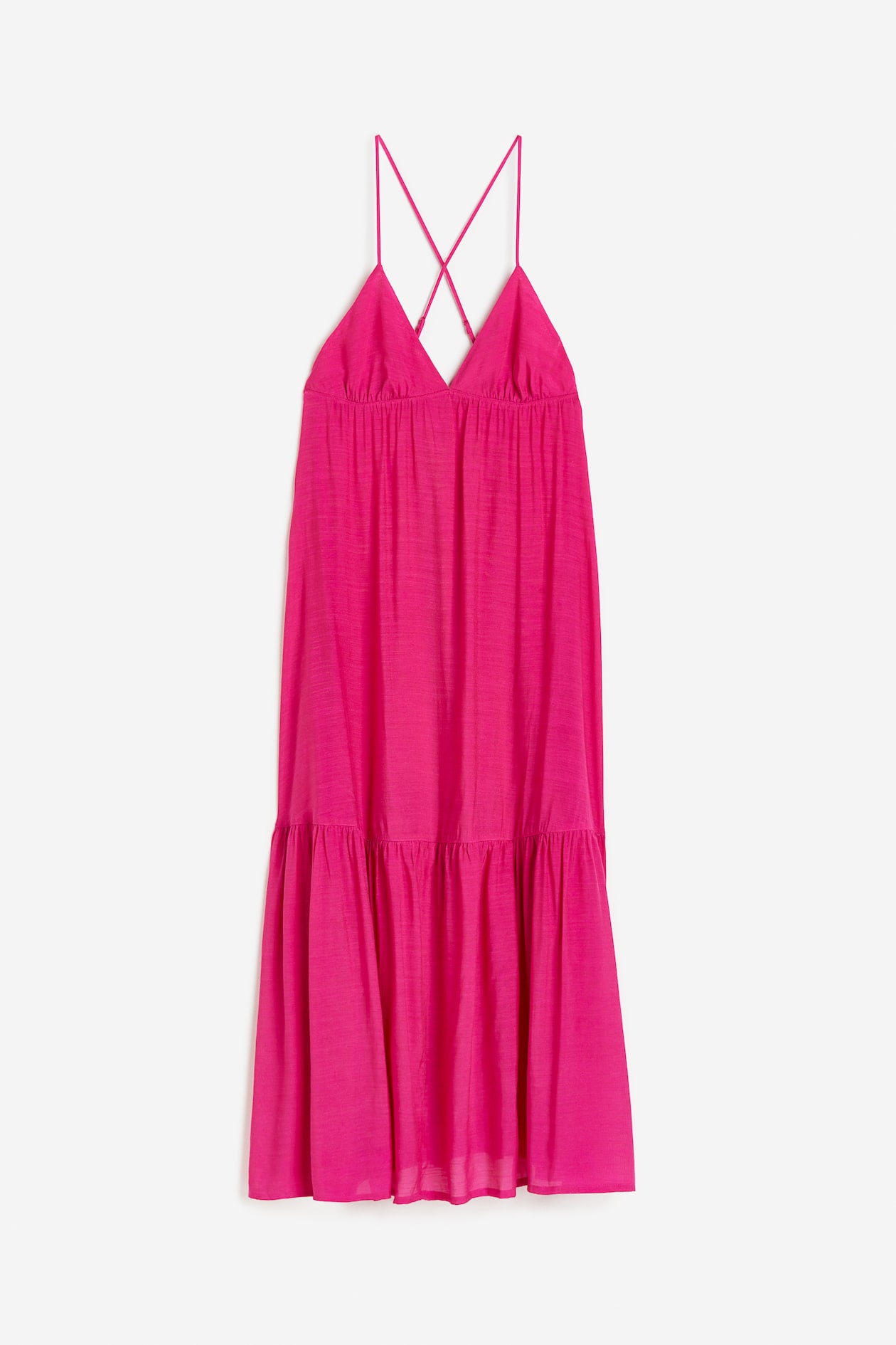 Sleeveless Poplin Beach Dress - Cerise - Ladies | H&M US