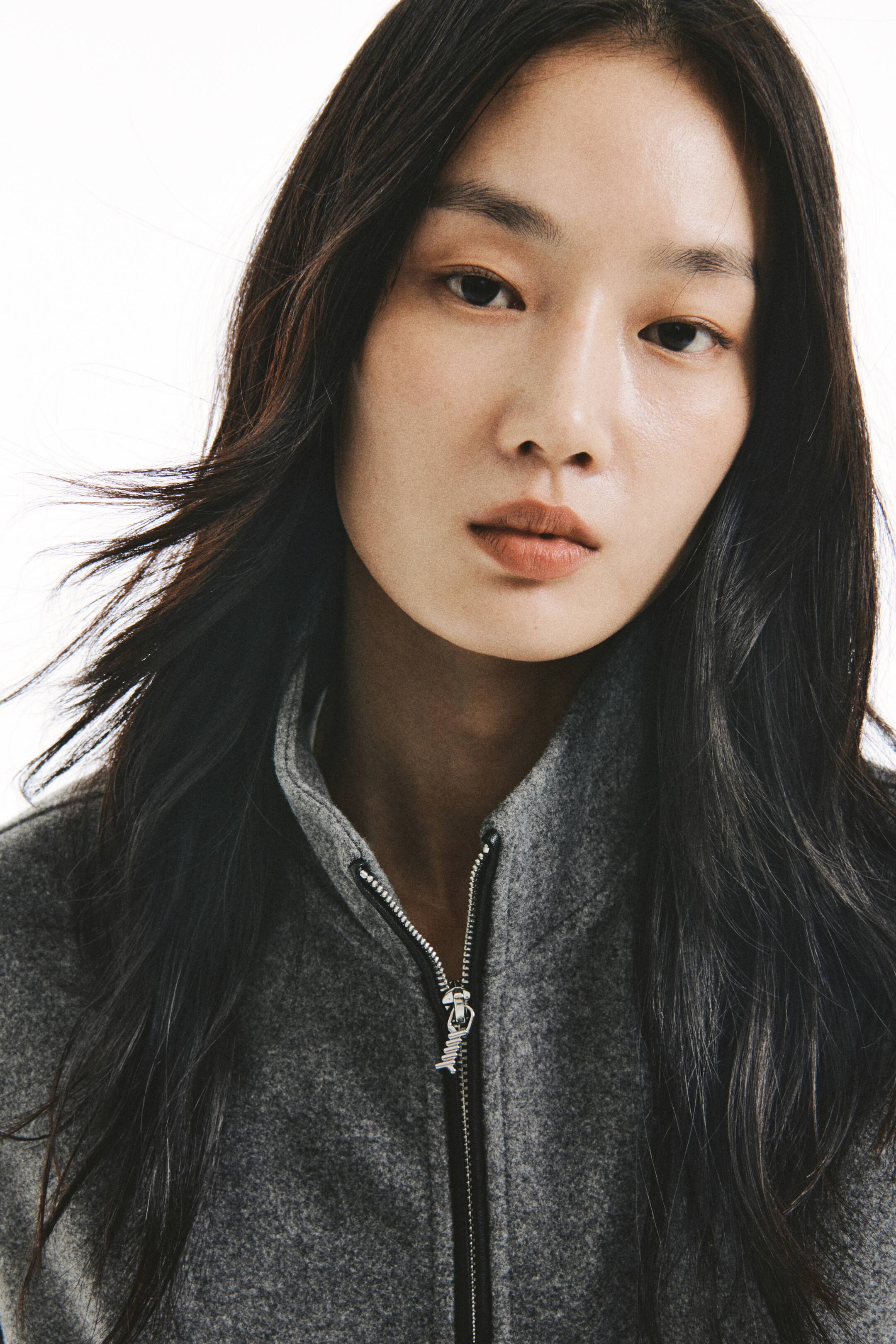 이미지 확대 보기: 집탑 플리스 탑 - 그레이 - 여성 | H&M KR 4