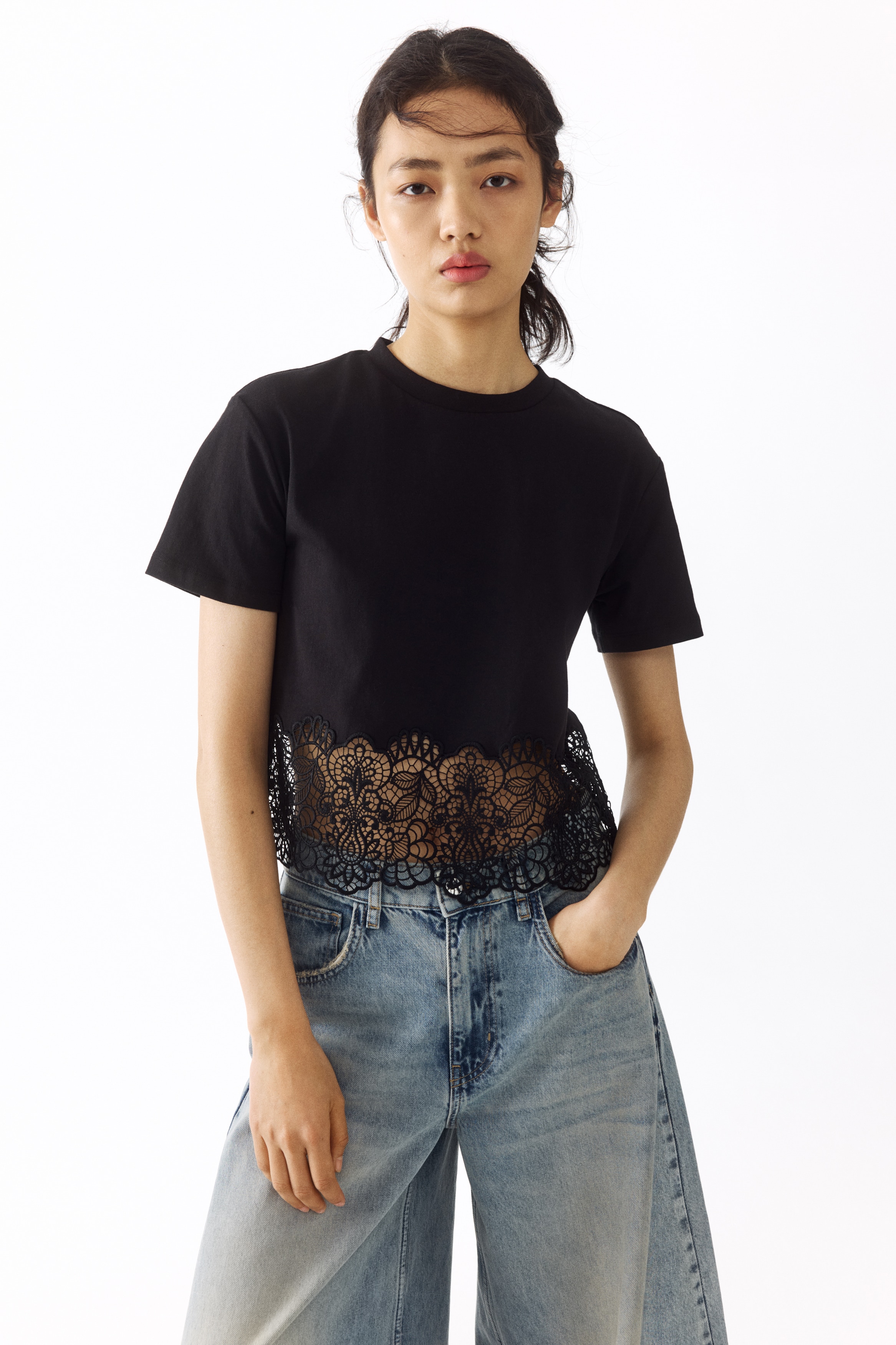 Lace-Trimmed T-Shirt from H&M - $19.99