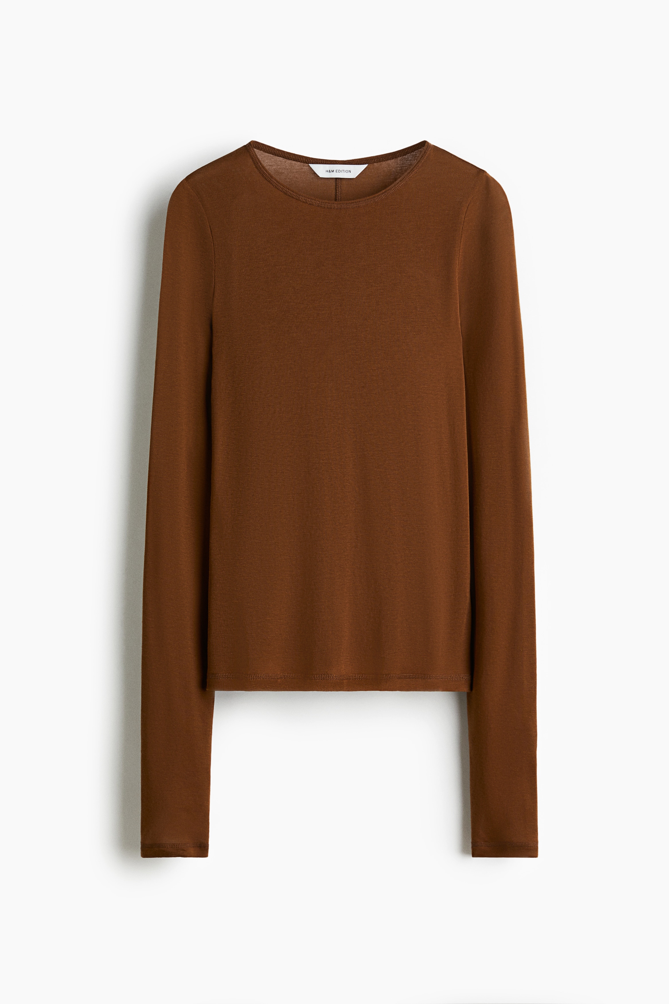 H & M - ピマコットントップス - ベージュ H & M - ピマコットントップス - ベージュ