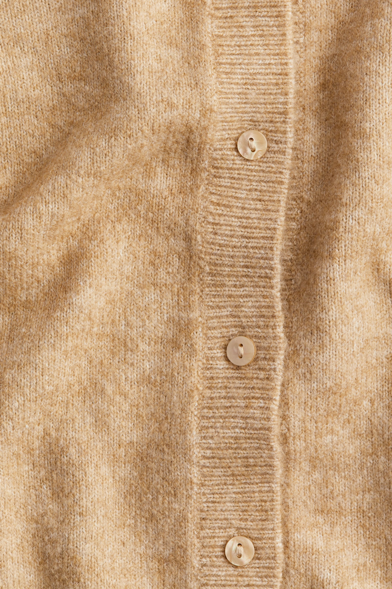 Fine-knit cardigan - Beige marl/Cream/Grey marl/Light dusty pink/Black/Light beige marl/Dark brown - 5