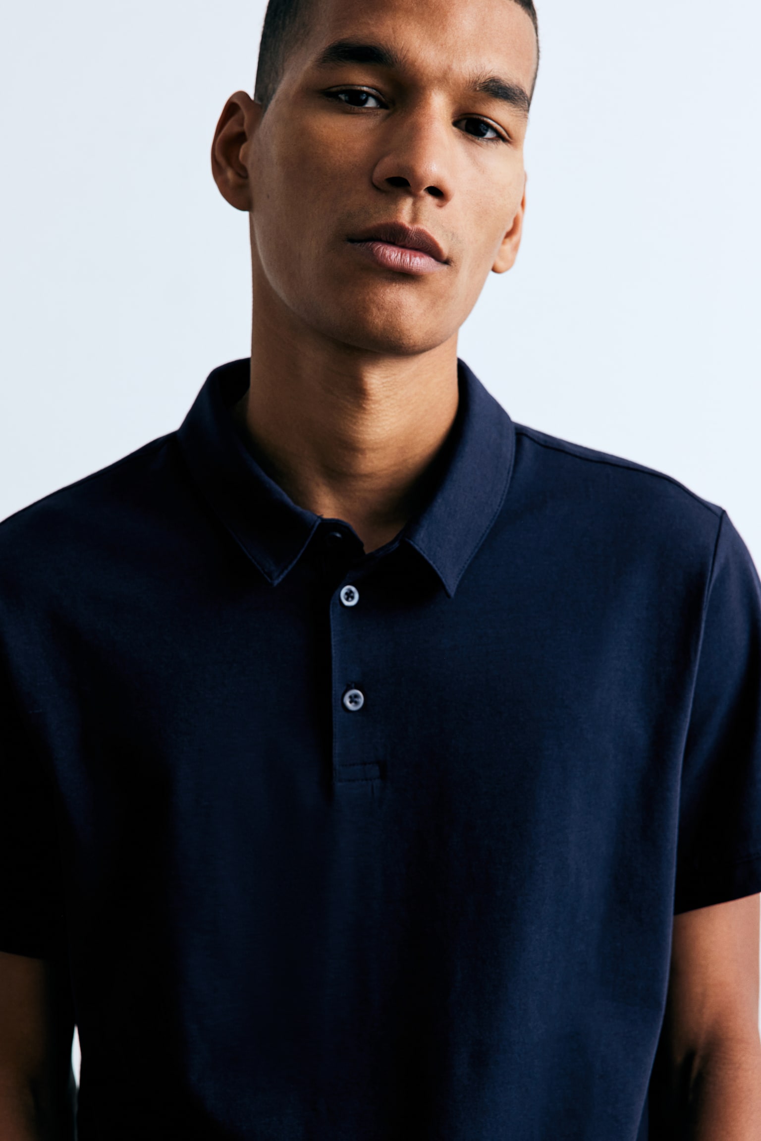 Slim Fit Polo shirt - Navy blue/White/Black/Dark grey - 1