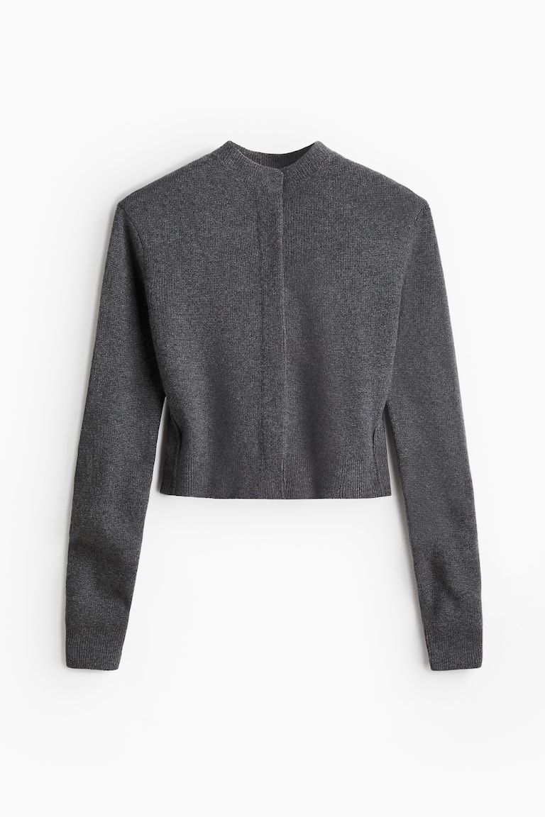 Structured cashmere cardigan
