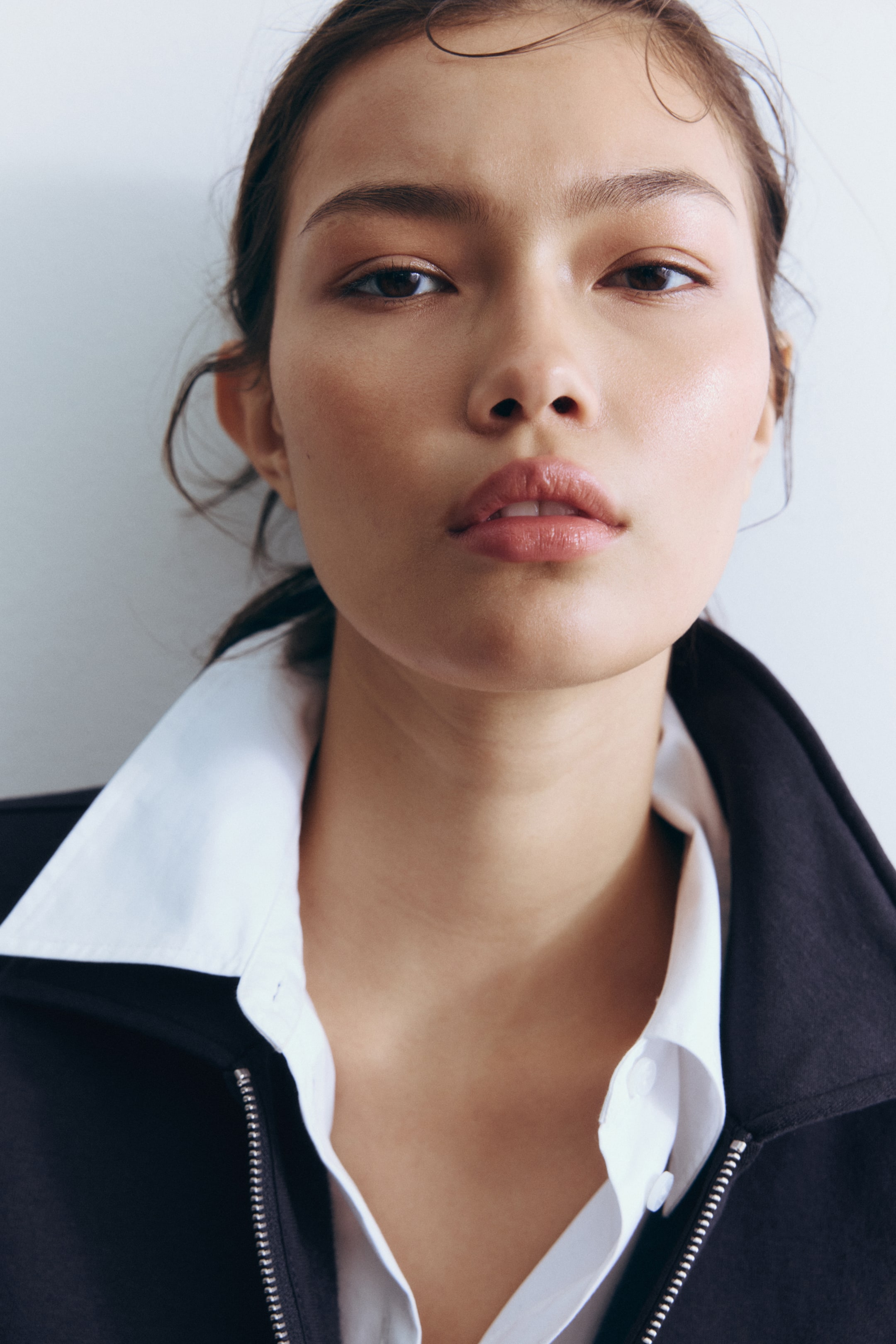 Zobacz większy obraz: Bluza z suwakiem u góry - Granatowy - ONA | H&M PL 3