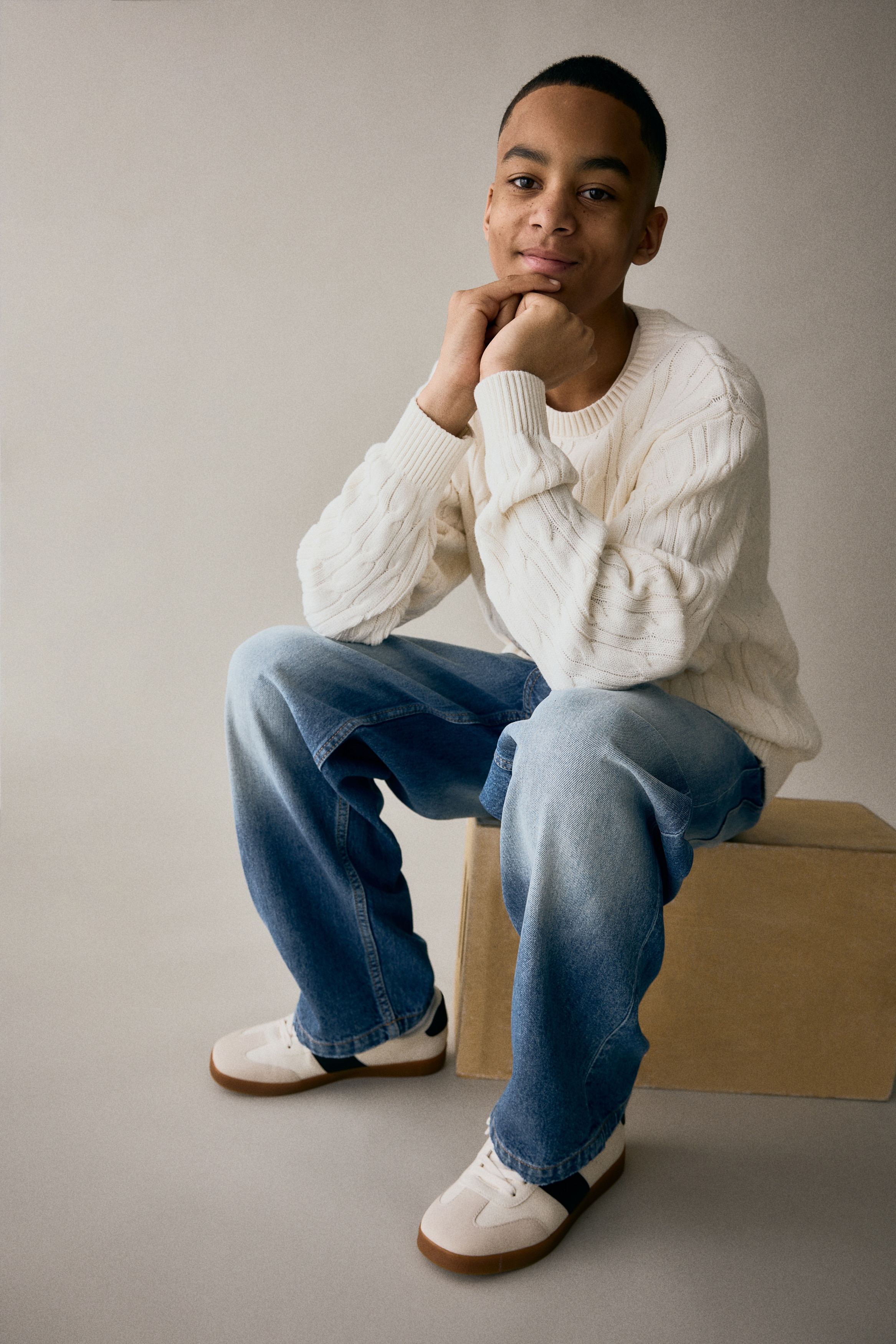 バギーフィットデニム - デニムブルー - Kids | H&M JP