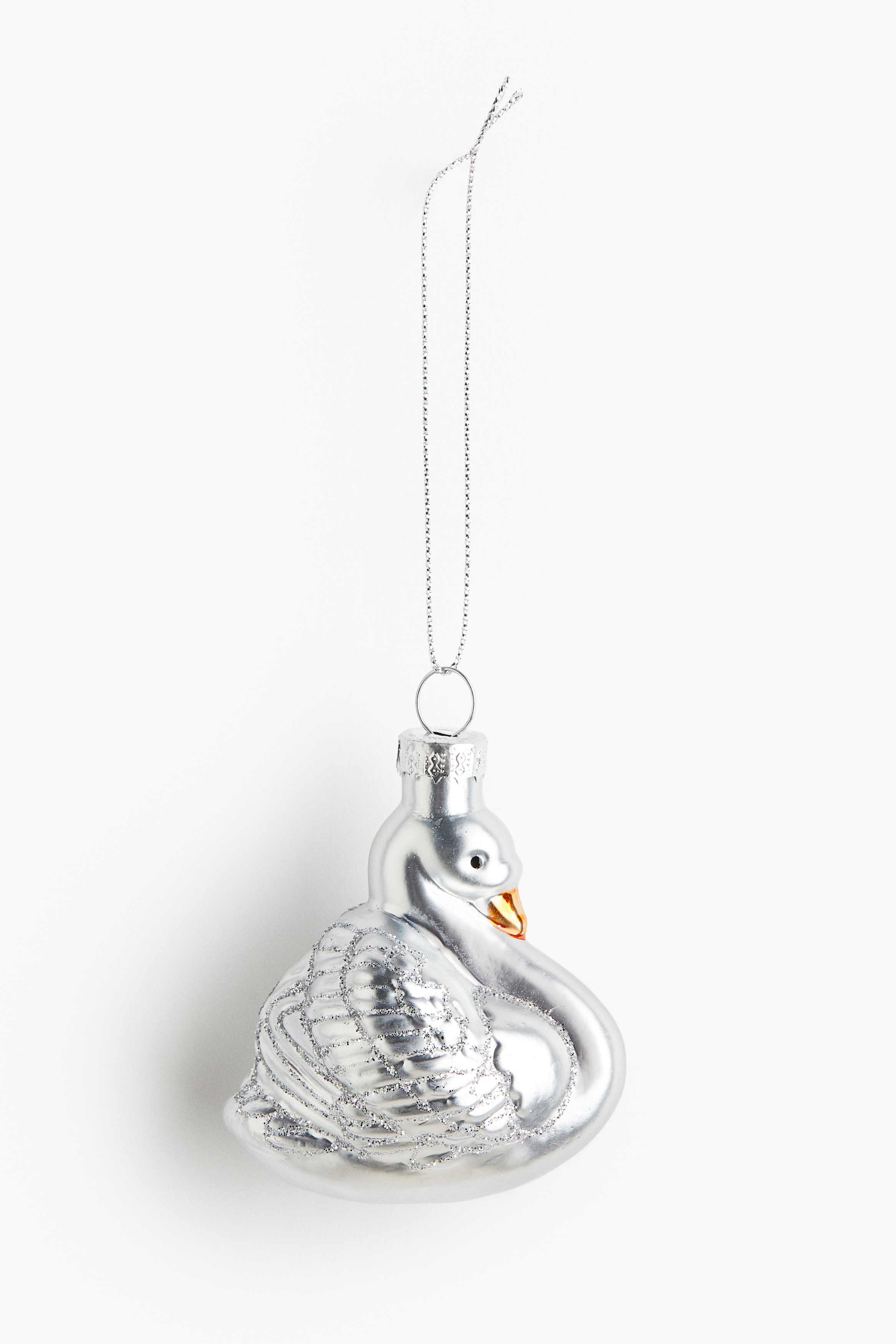 Décoration de Noël en verre - Argenté/cygne/Transparent/verre de vin/Doré/pomme de pin/Argenté/ours polaire/Doré/bonhomme en pain d'épices/Doré/sapin de Noël/Argenté/hibou/Doré/vin pétillant/Doré/champignon/Rouge/pomme/Vert/sapin de Noël/Rouge/maison/Doré/champignon