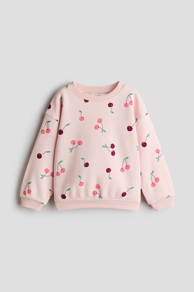 Sudadera con diseño e interior peinado - Rosa claro/Cerezas/Verde oscuro/Flores/Turquesa/Dream Days/Rosa/Bonjour/Gris pardo/Floreado/Morado pálido/Unicornios/Morado tenue/L'Amour Paris - 1