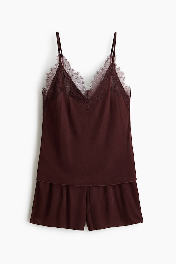 Женская пижама H&M с кружевом
