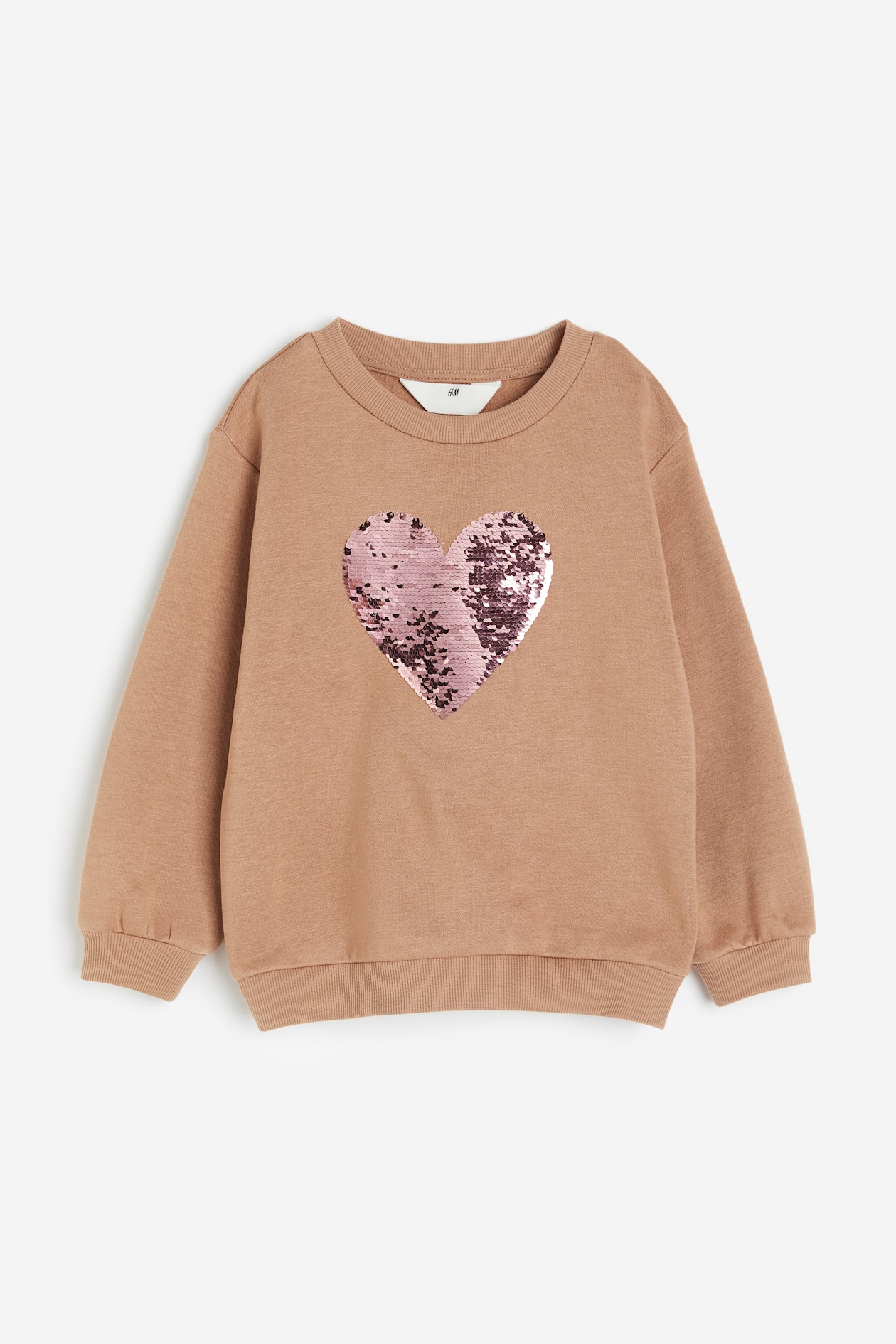 Sweatshirt mit Motiv Dunkelbeige/Herzen Kids H&M DE