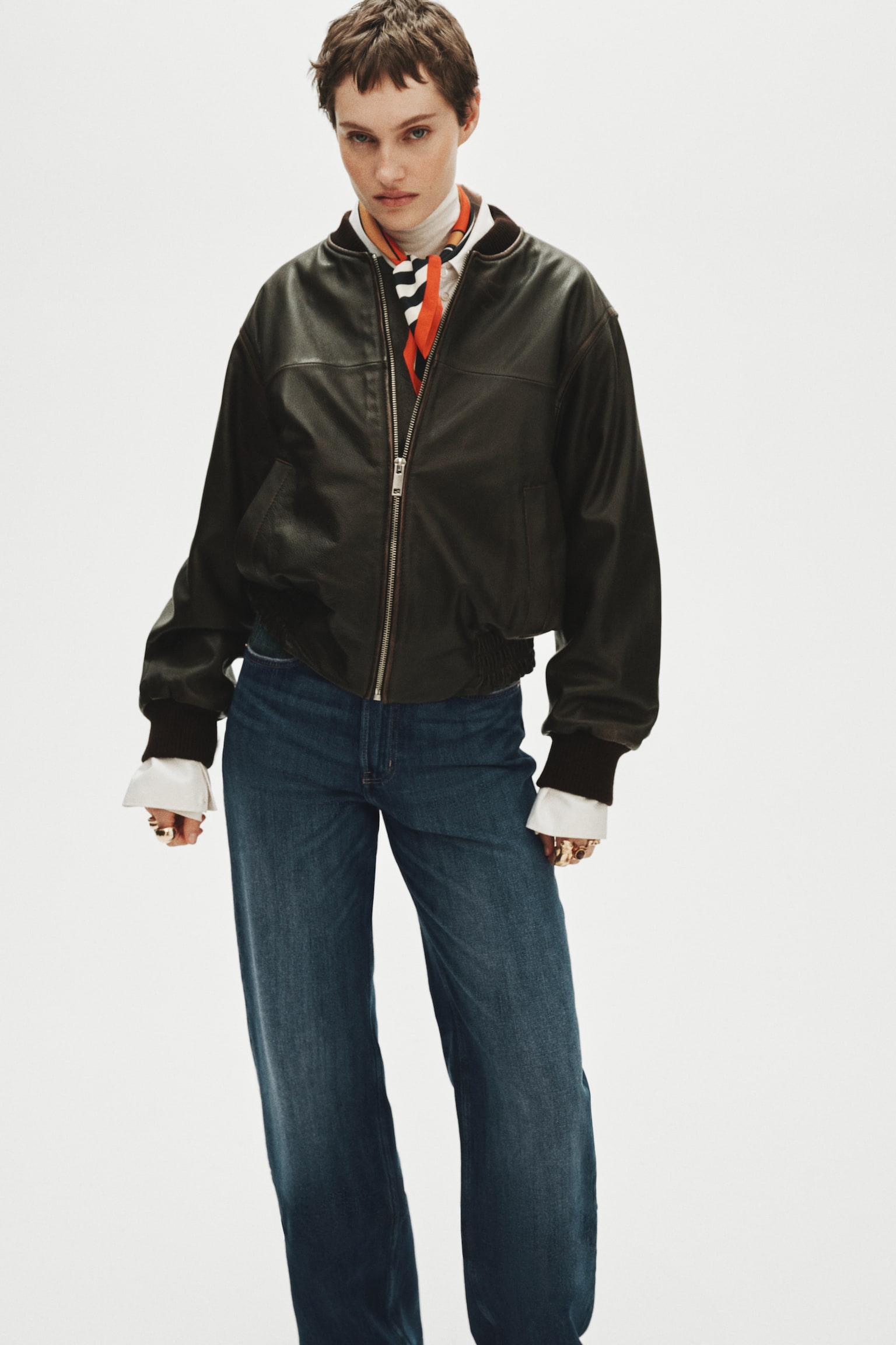 Wide High Waist Jeans - Dark denim blue/Washed black/Denim blue/Navy denim blue/White/Dark denim blue/Dark denim blue/Denim grey/Dark grey/Black/Denim blue - 5