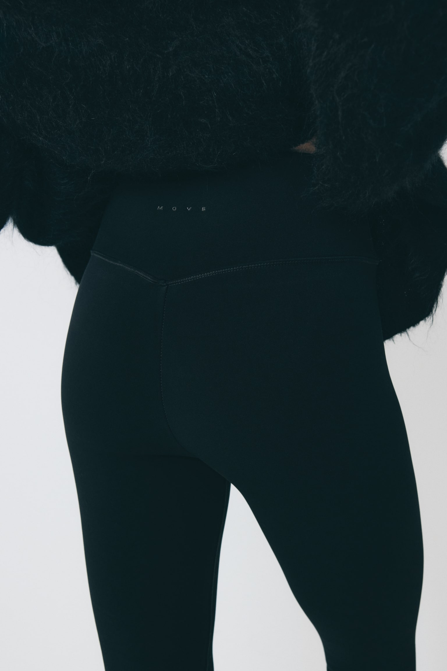 Warming träningsleggings med ThermoMove™ - Svart/Varm brun - 6