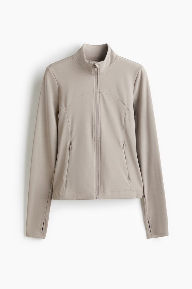 Activewear Jacket with SoftMove™ - Warm gray/Black - 1