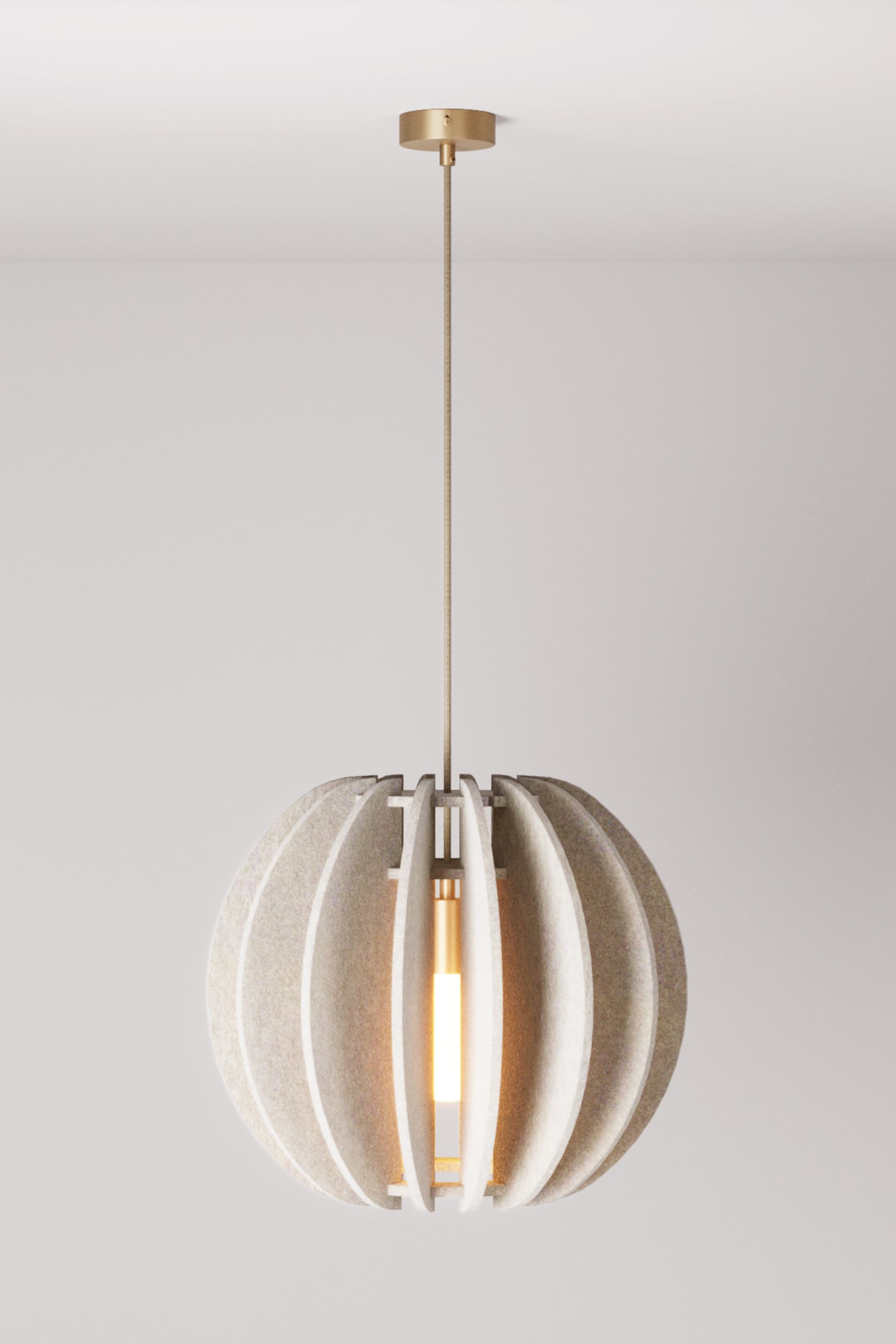 Lampa Wisząca Z Materiału Dźwiękochłonnego - Mieszanka/Czarny - 1