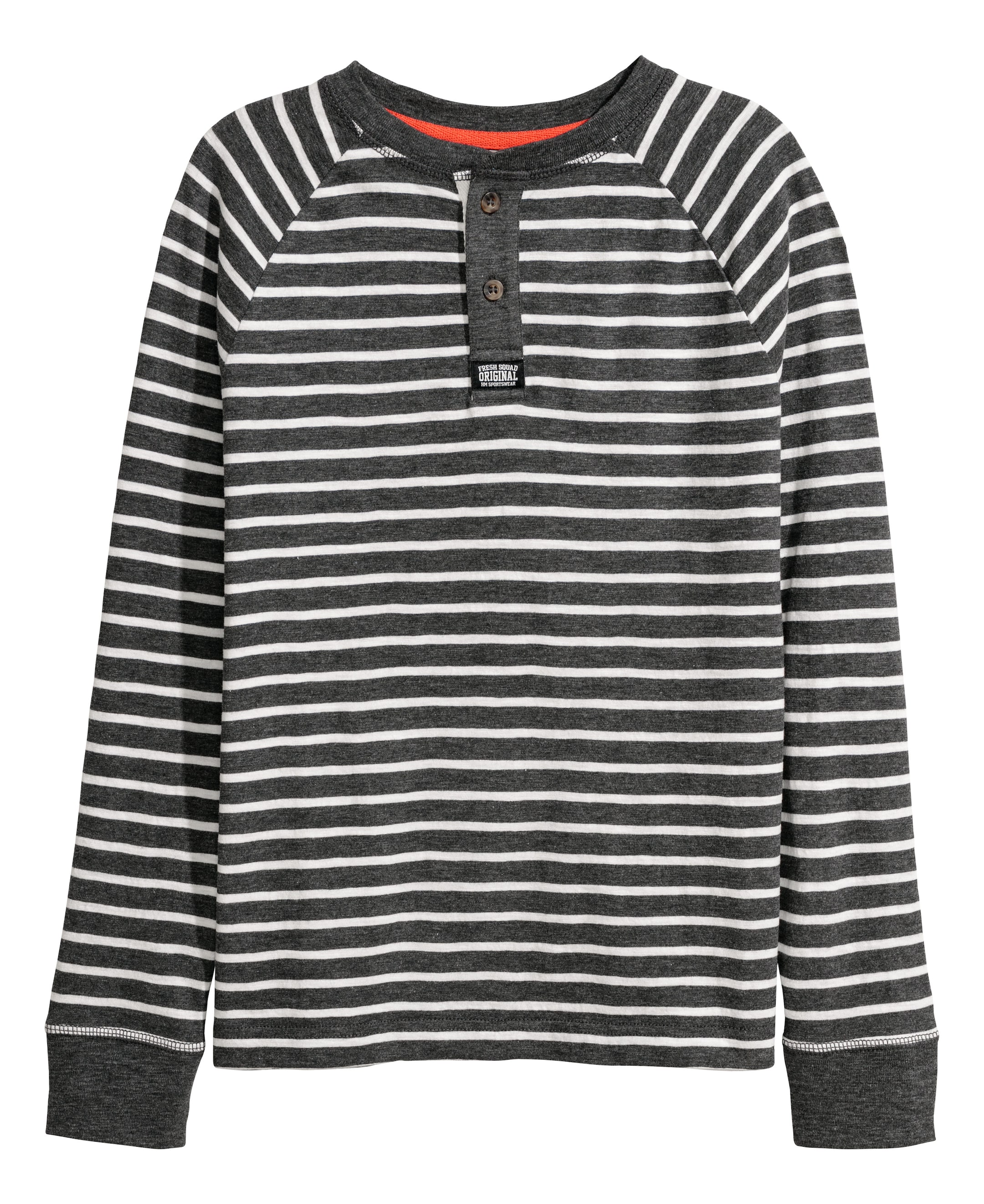 View larger image: Jersey top - Dark grey/Striped - Kids | H&M GB 1