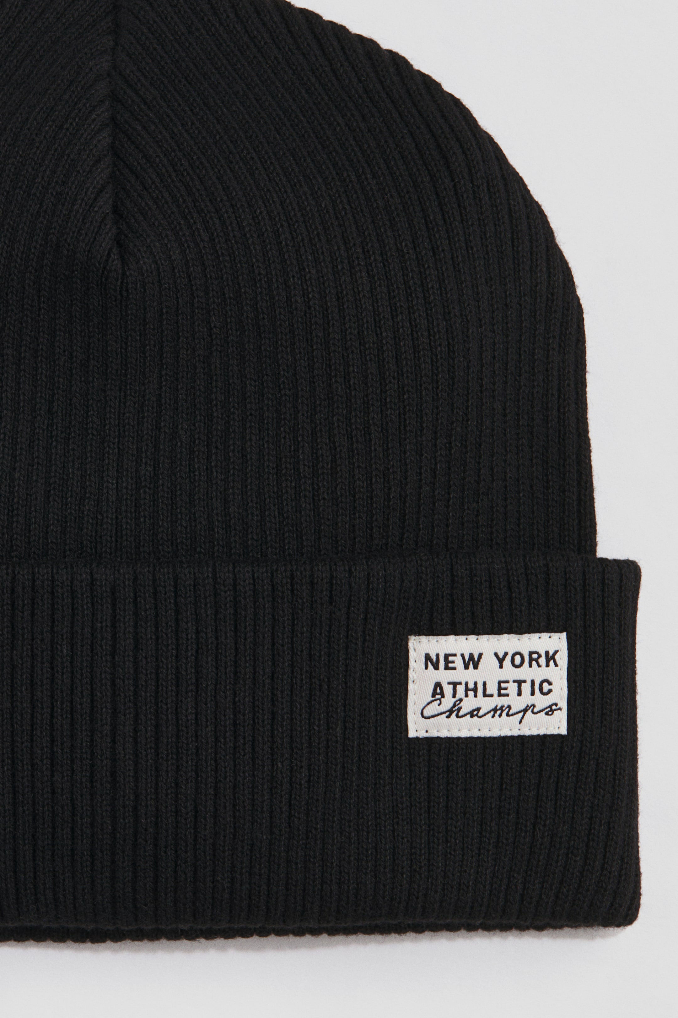 Rib-Knit Cotton Beanie