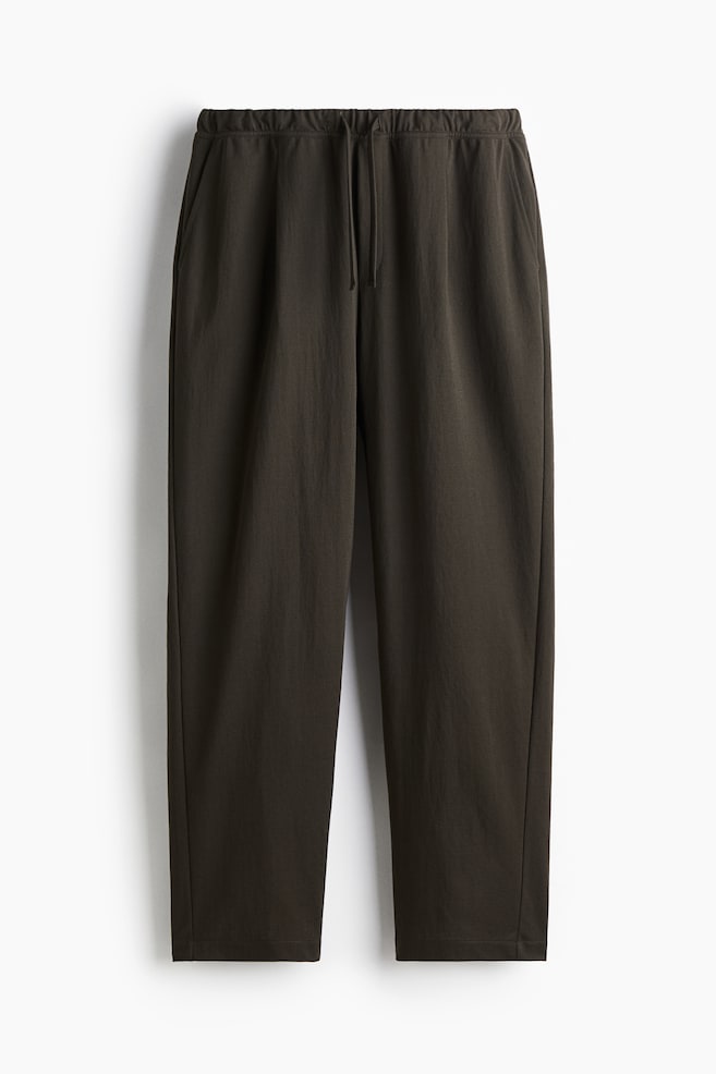 Relaxed Fit Pants - Dark khaki green/Beige/Light beige - 1