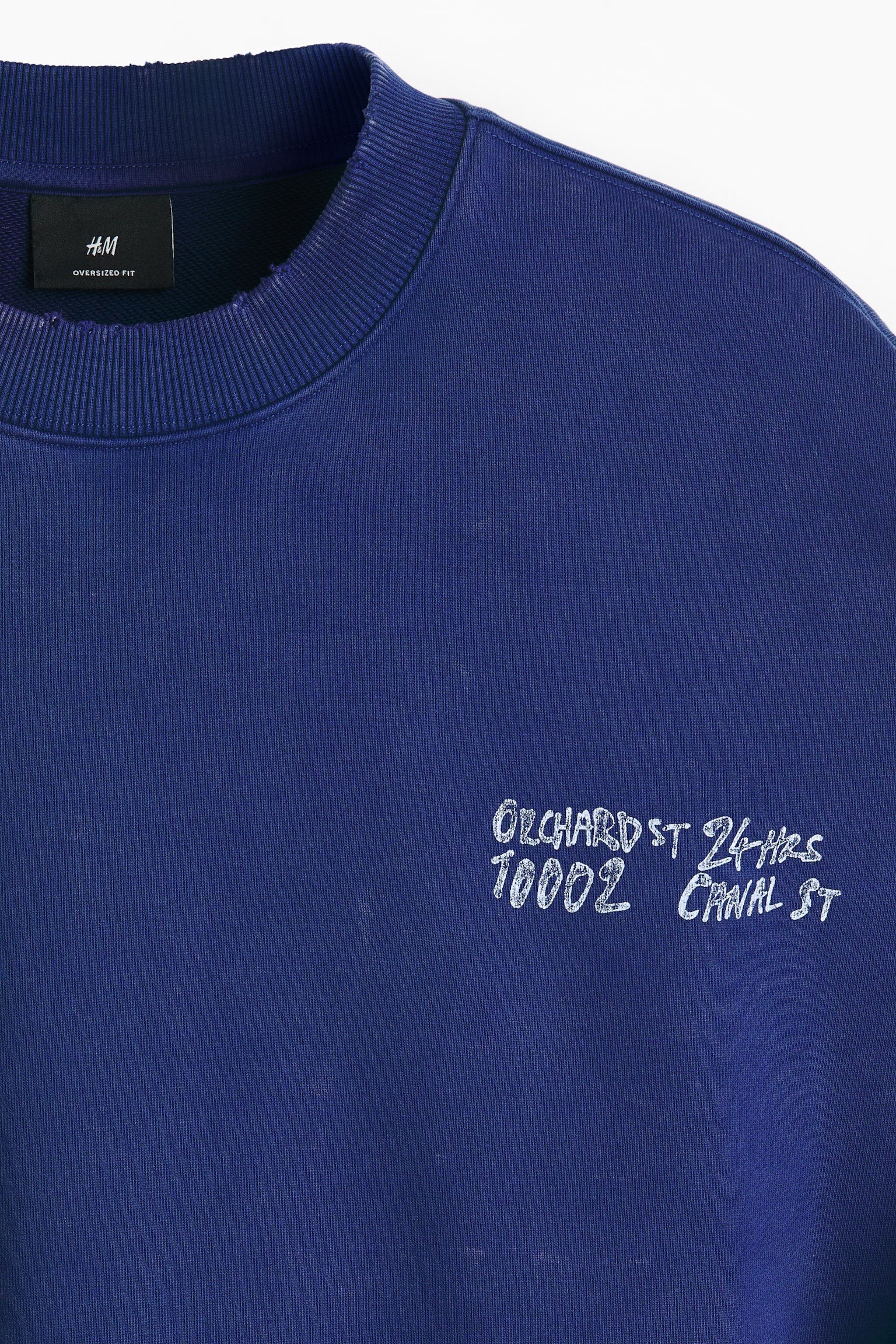 Oversized Fit Printed sweatshirt - Dark blue/Orchard St/Dark grey/Ludlow St - 3