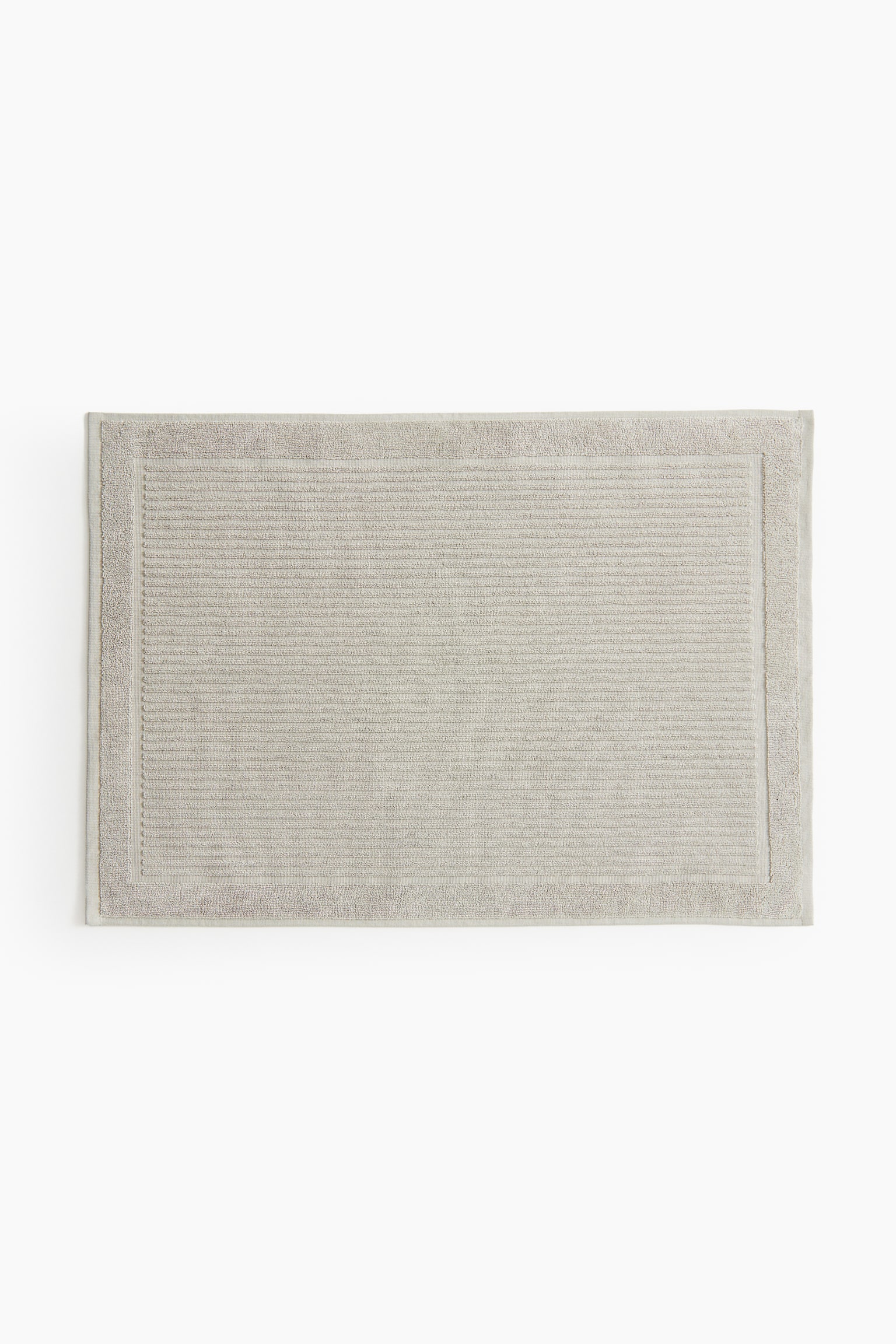 Cotton terry bath mat - Light green - 1