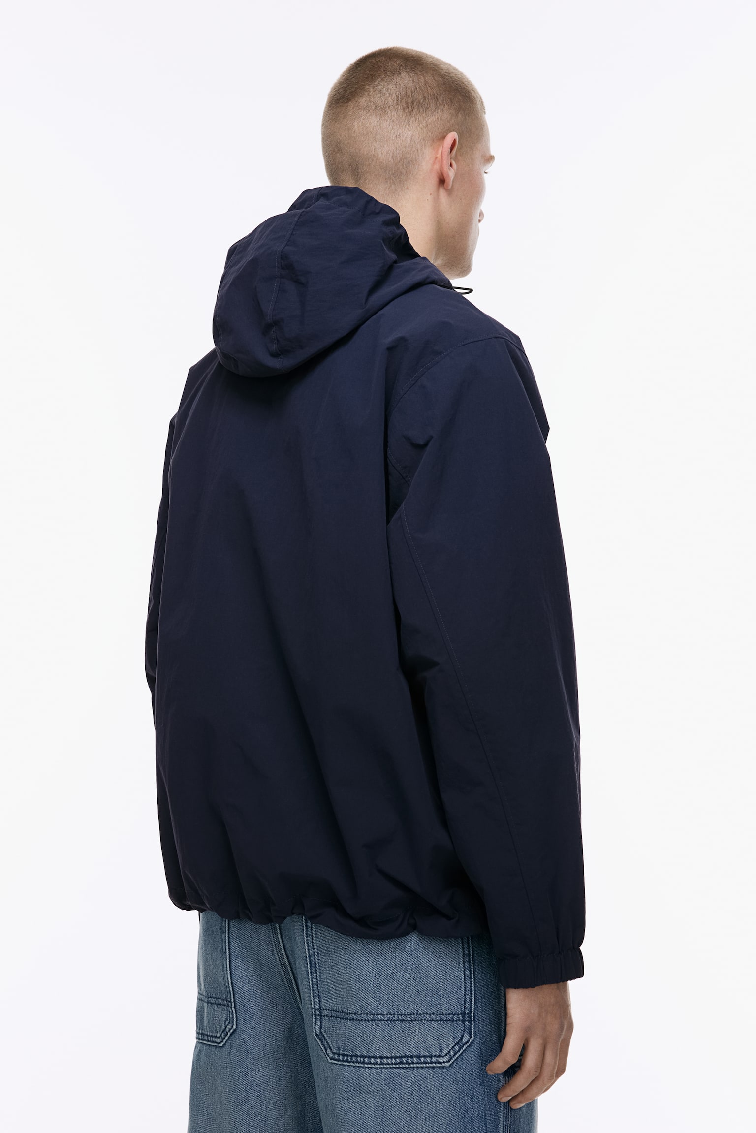 Water-repellent windbreaker - Navy blue - 8