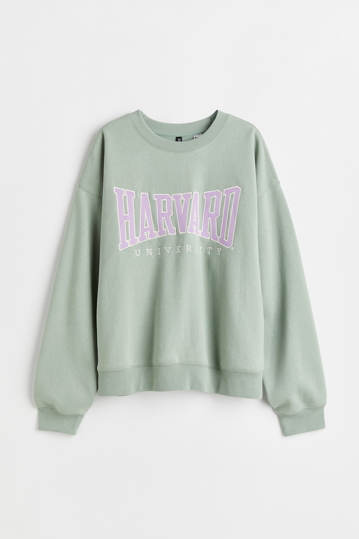 Printed sweatshirt Dusky green/Harvard Ladies H&M GB