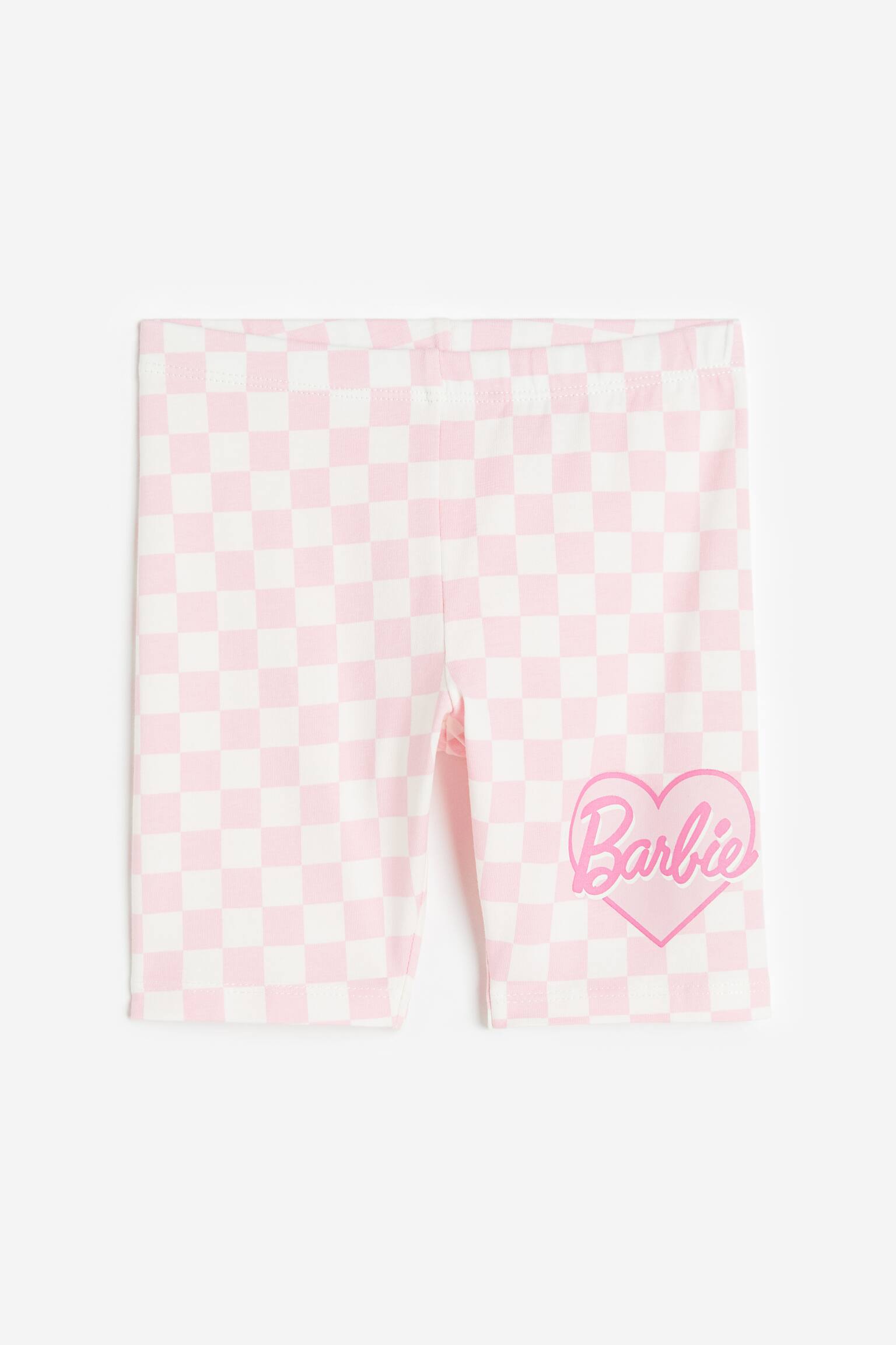 Quần short đạp xe in hình - Màu hồng nhạt/Barbie - 1