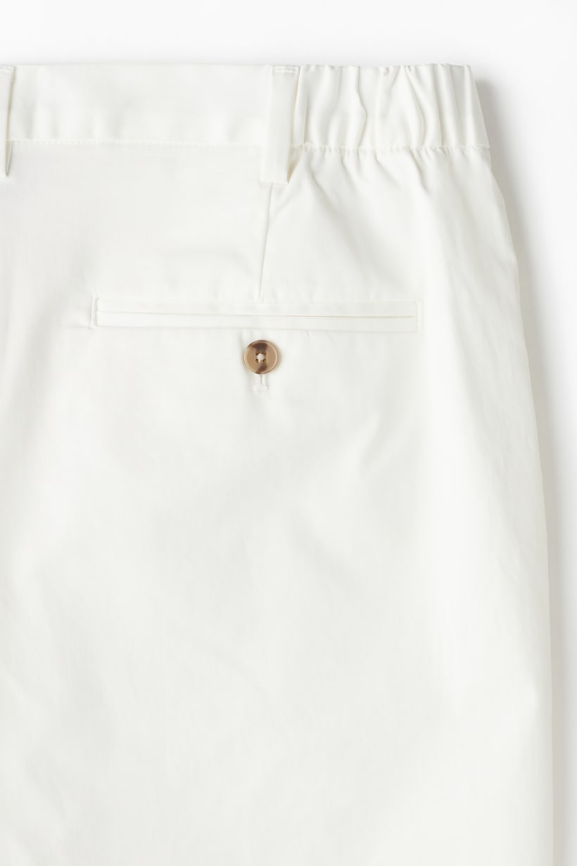Men's White Shorts Cargo, Ripped Stretch H&M GB